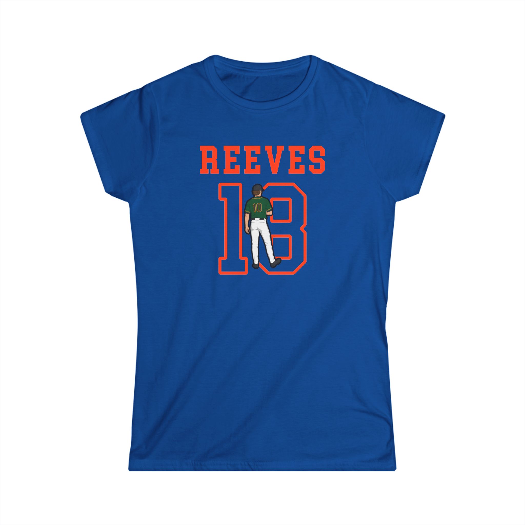 Women's Softstyle Tee — character_shirsey in Royal