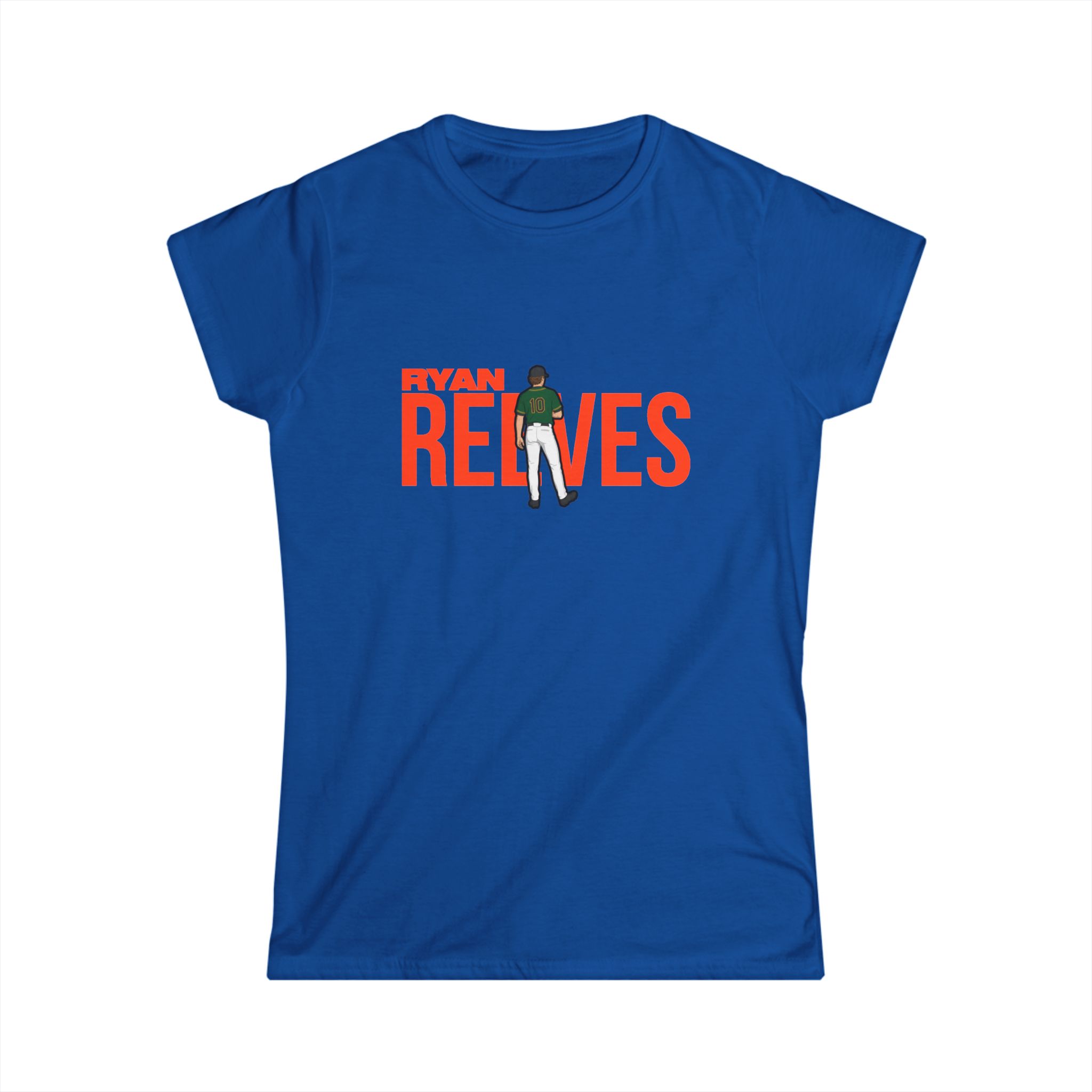 Women's Softstyle Tee — character_player_name in Royal