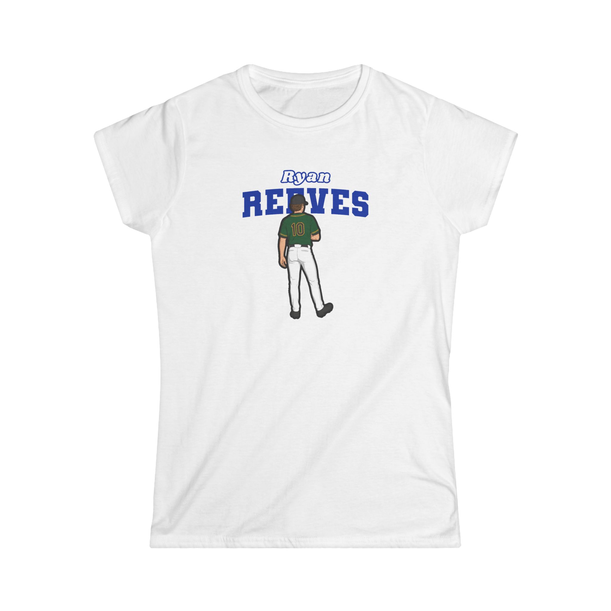 Women's Softstyle Tee — character_name_arch in White