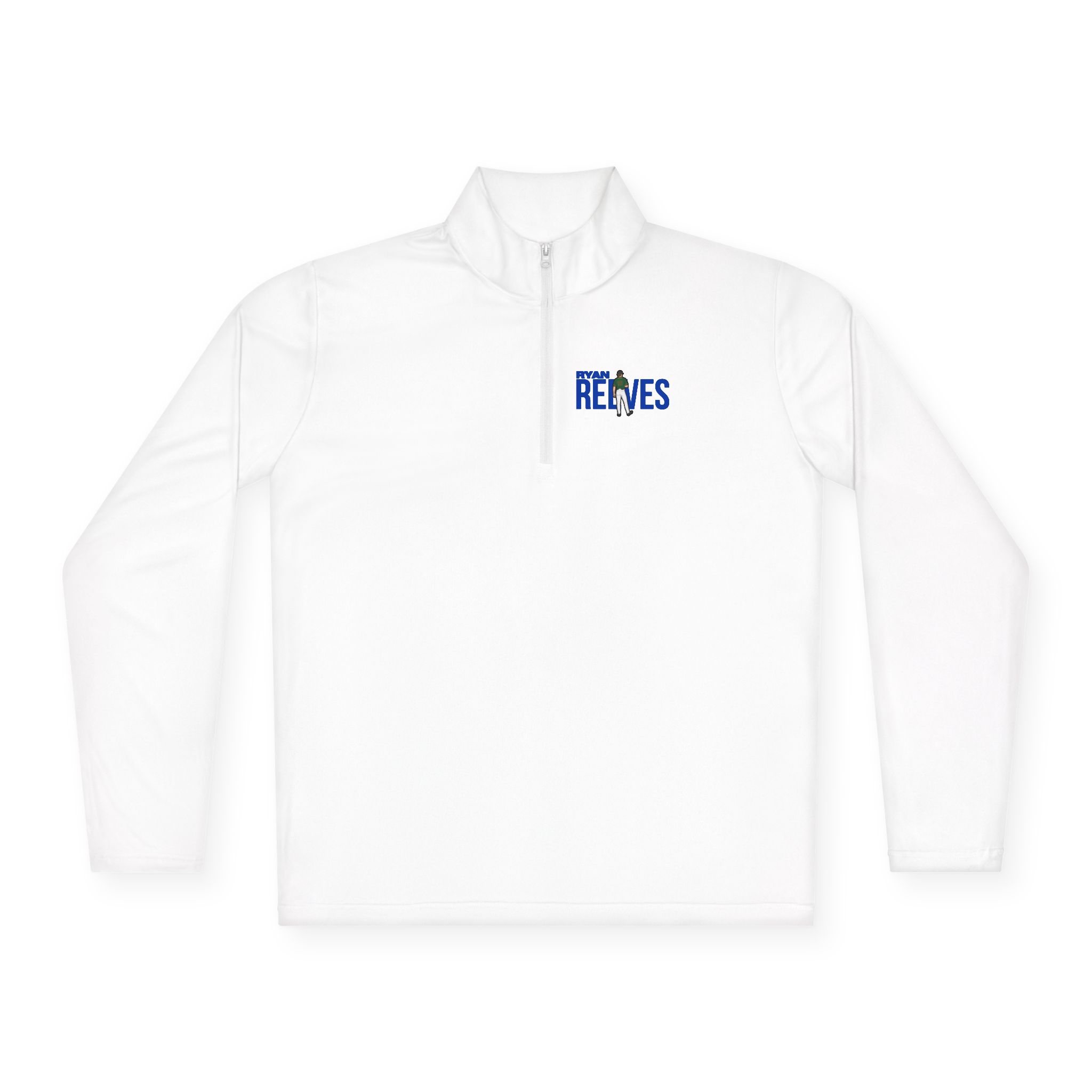 Q-Zip Pullover — character_player_name in White