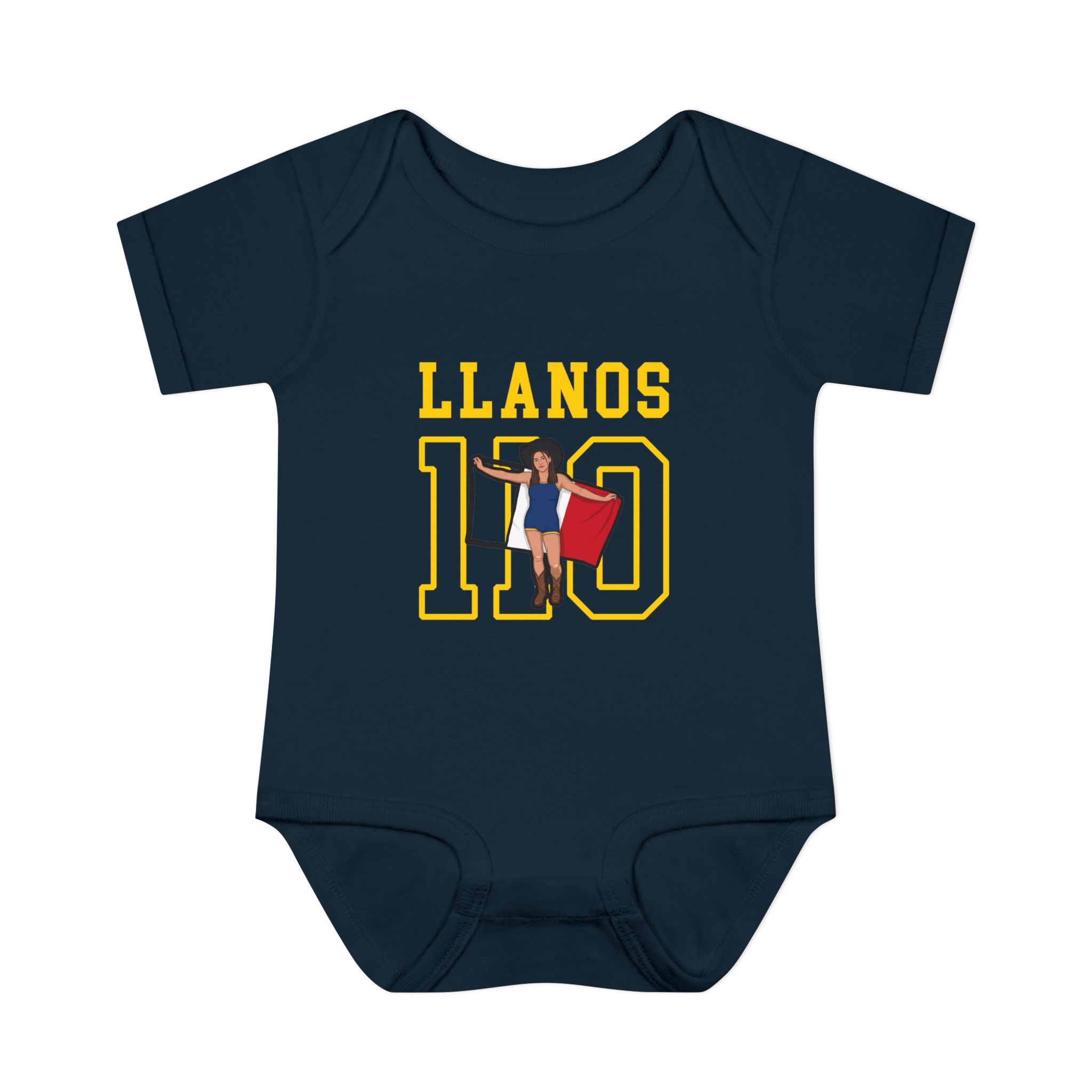 Baby Onesie — character_shirsey in Navy