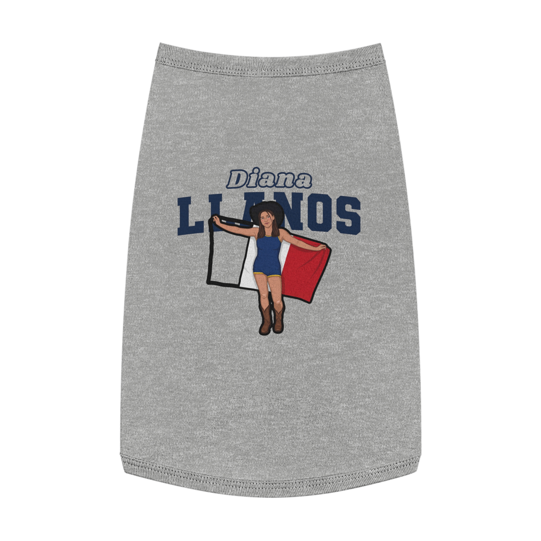 Pet Tank Top — character_name_arch in White
