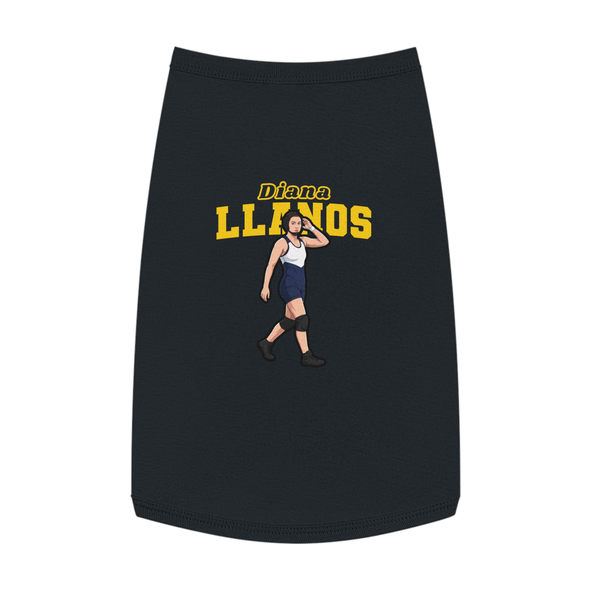 Pet Tank Top — character_name_arch in Black