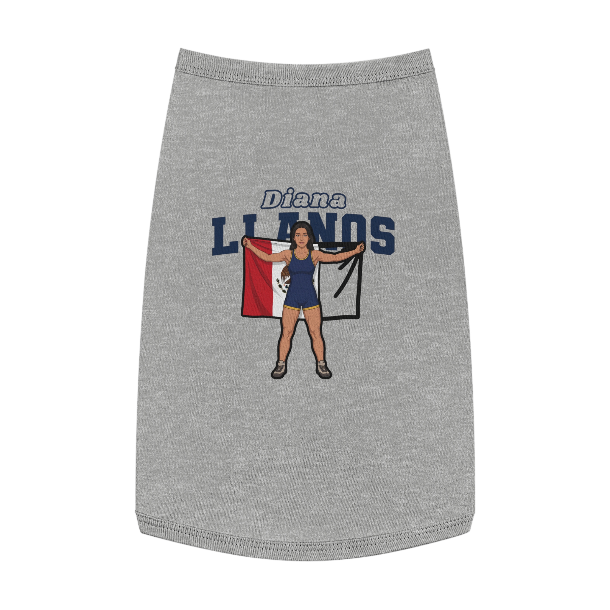Pet Tank Top — character_name_arch in White