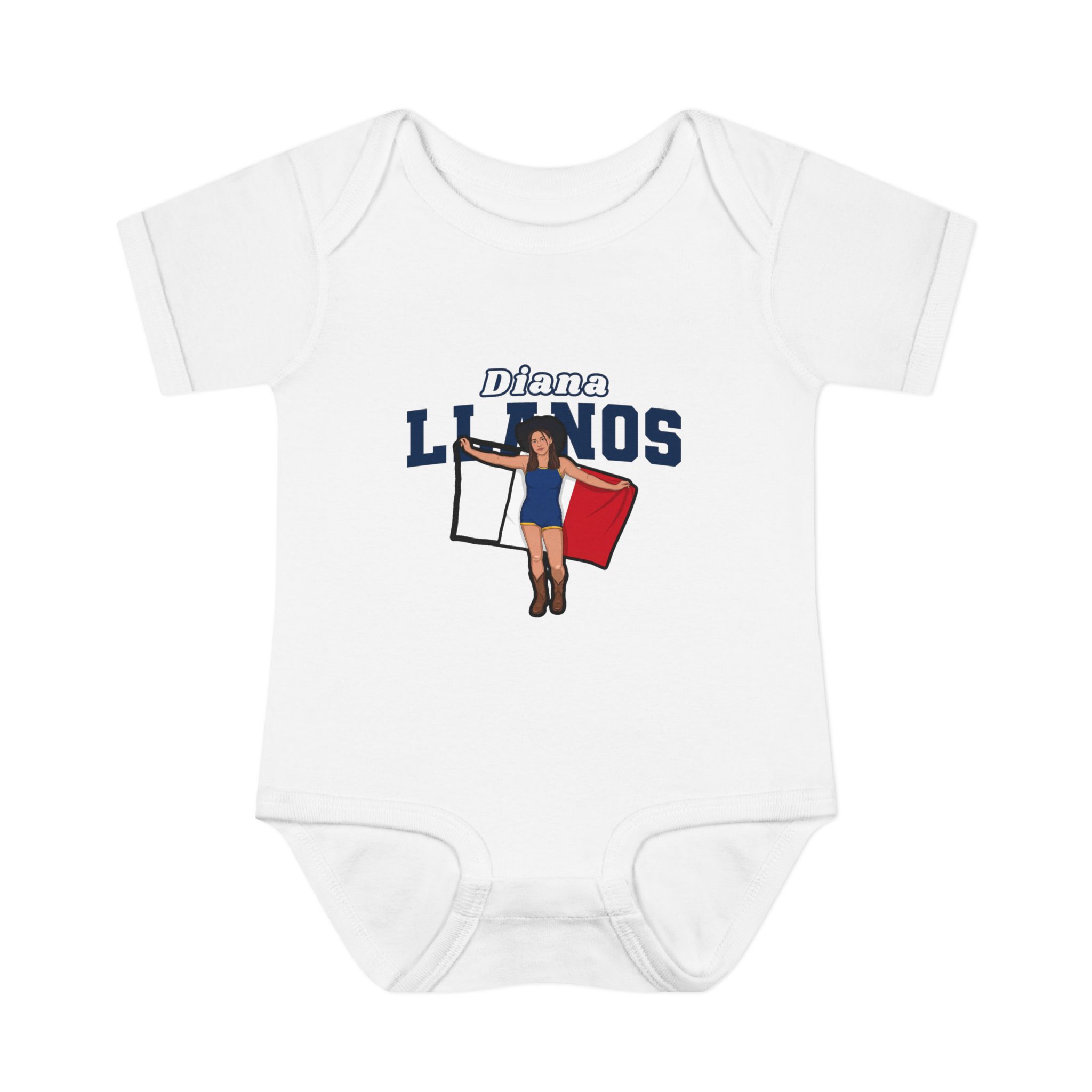 Baby Onesie — character_name_arch in White
