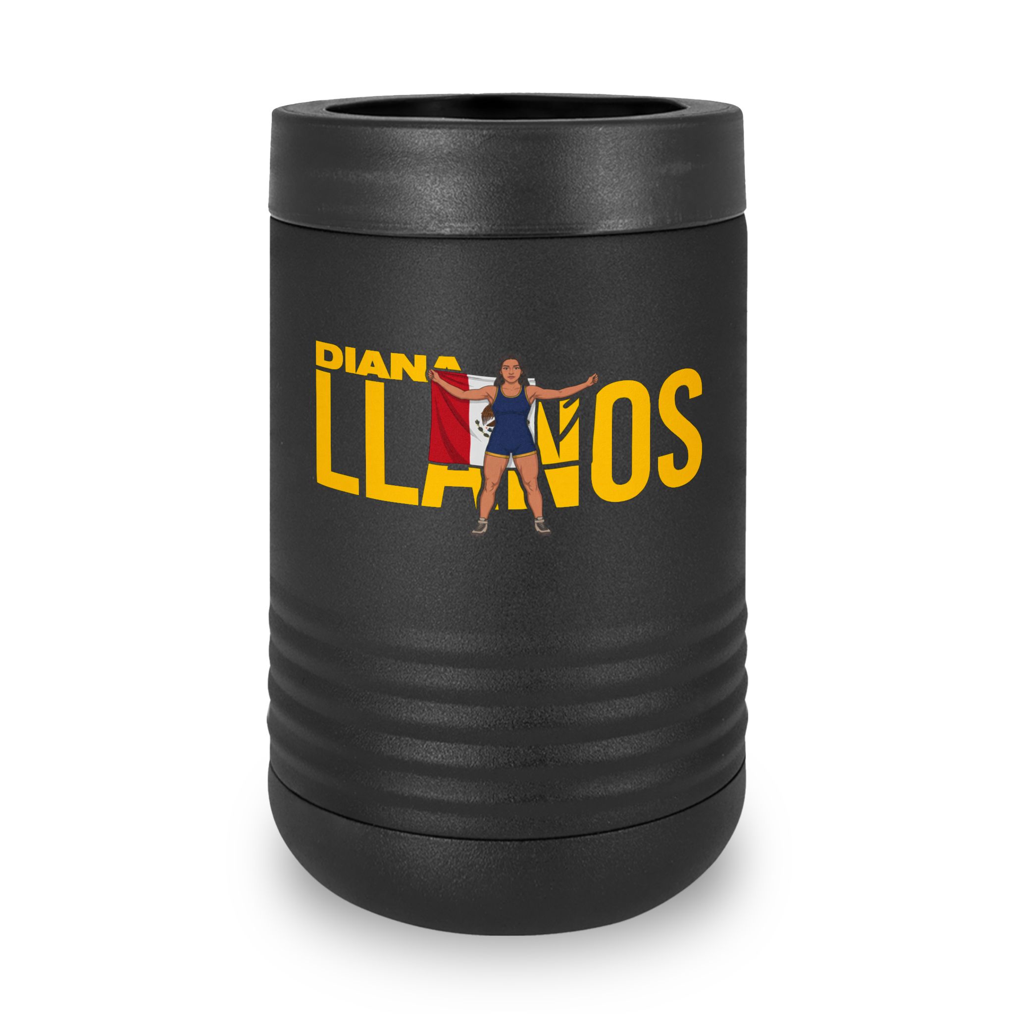 Stainless Can Cooler — character_player_name in Black