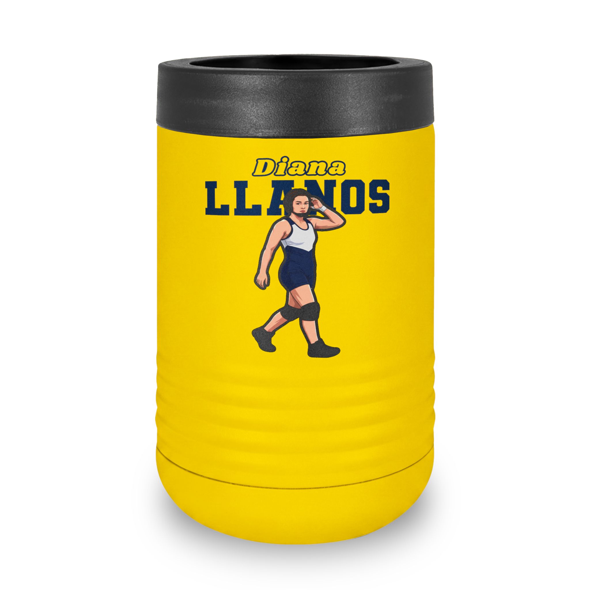 Stainless Can Cooler — character_name_arch in Yellow