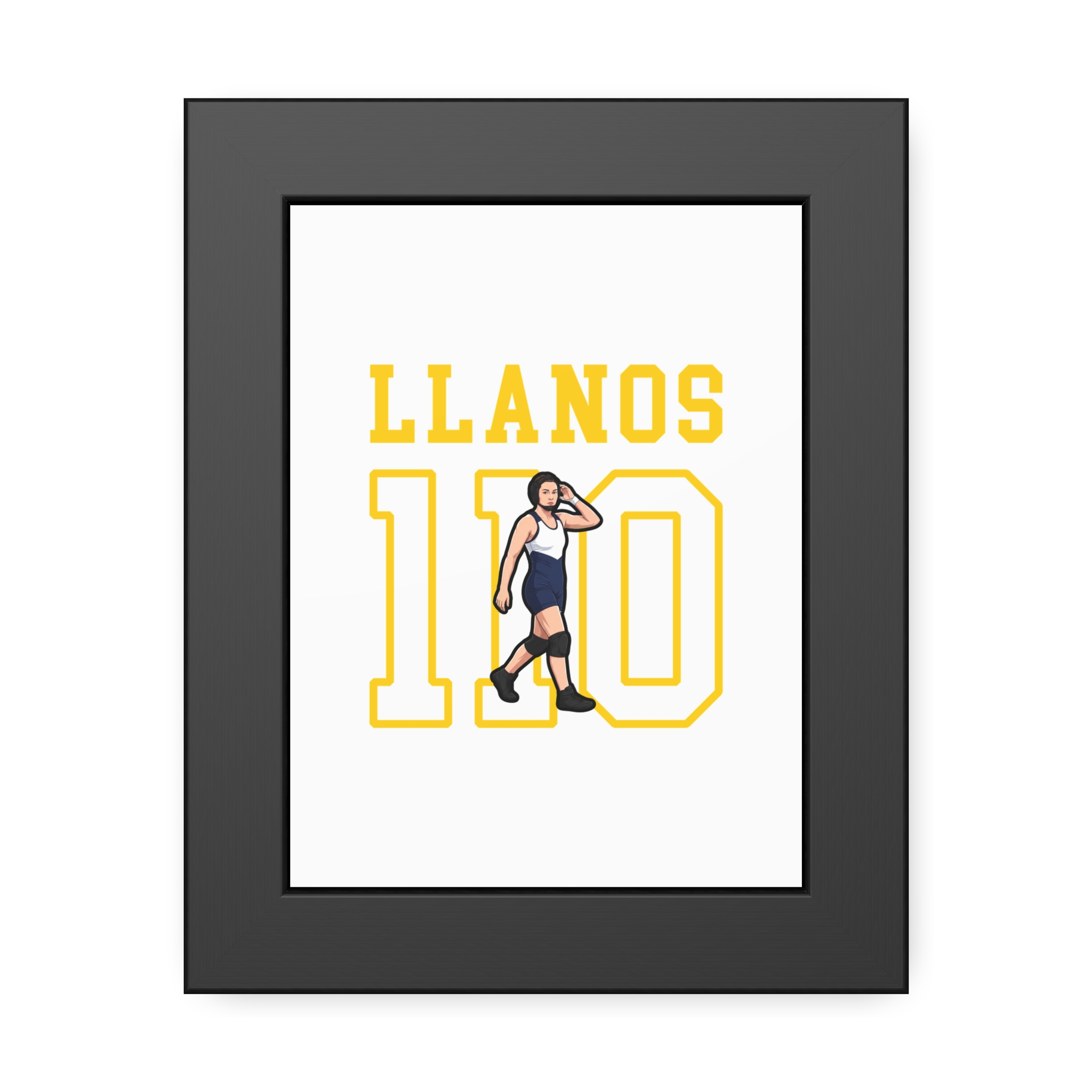 Framed Poster — character_shirsey in Black