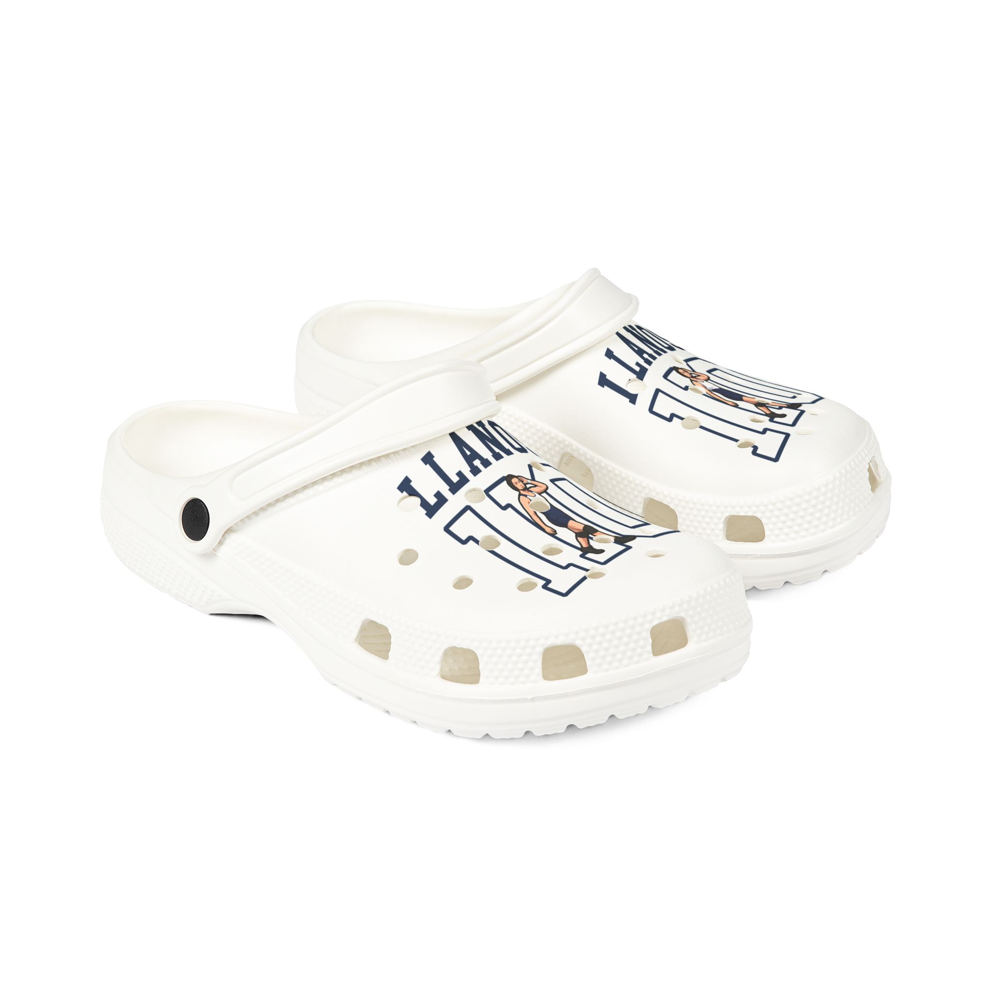 Rubber Clogs — character_shirsey in White
