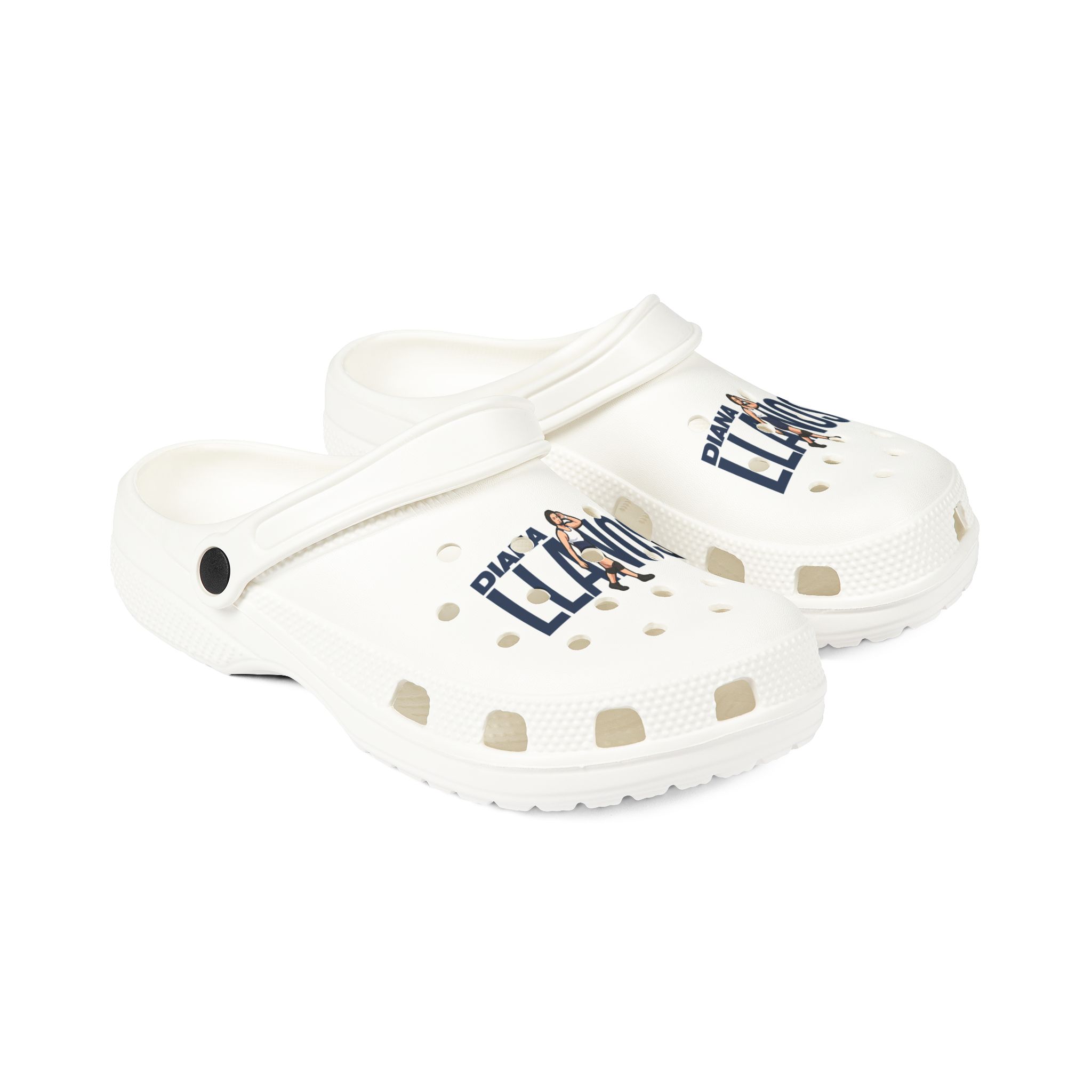 Rubber Clogs — character_player_name in White