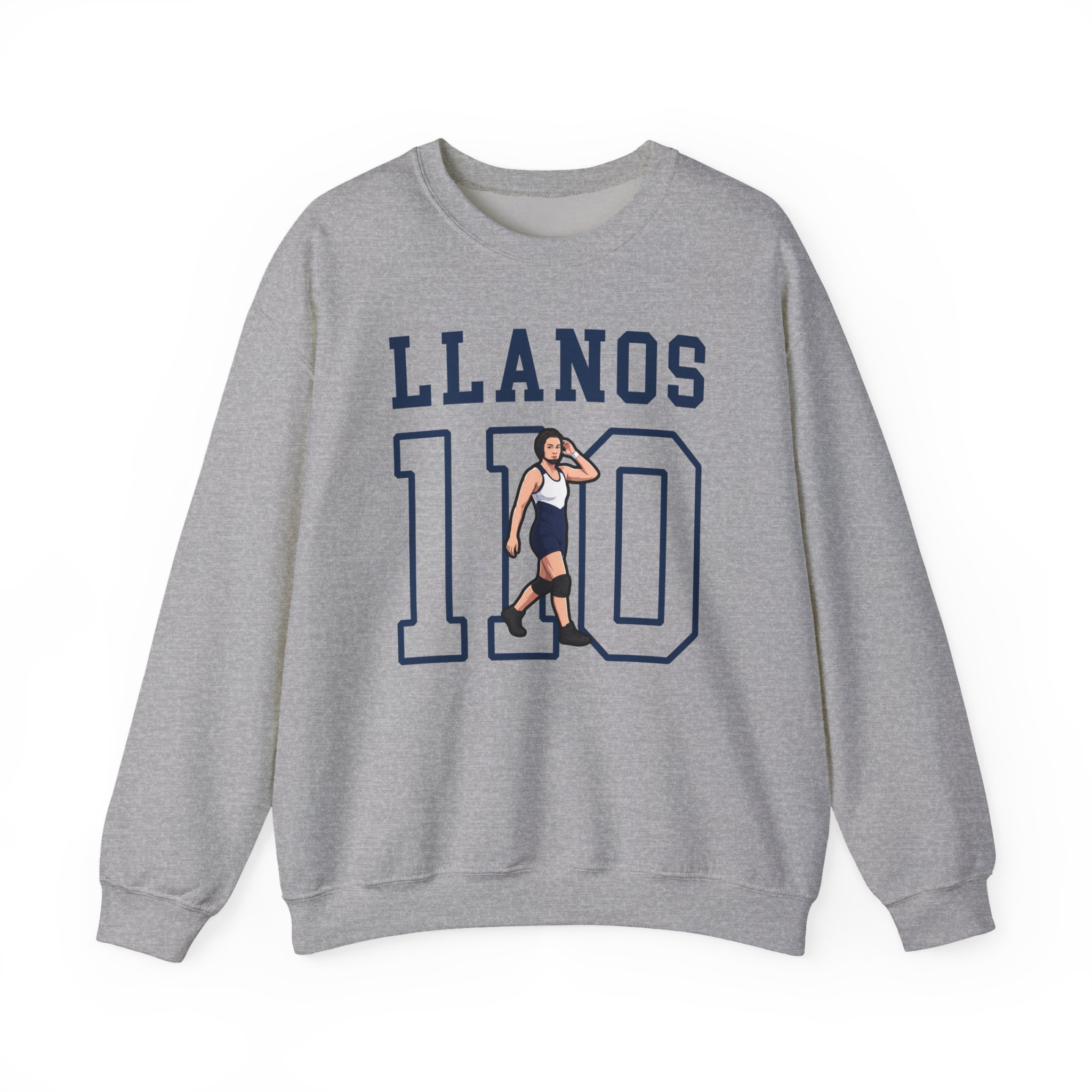 Crewneck Sweatshirt — character_shirsey in Grey