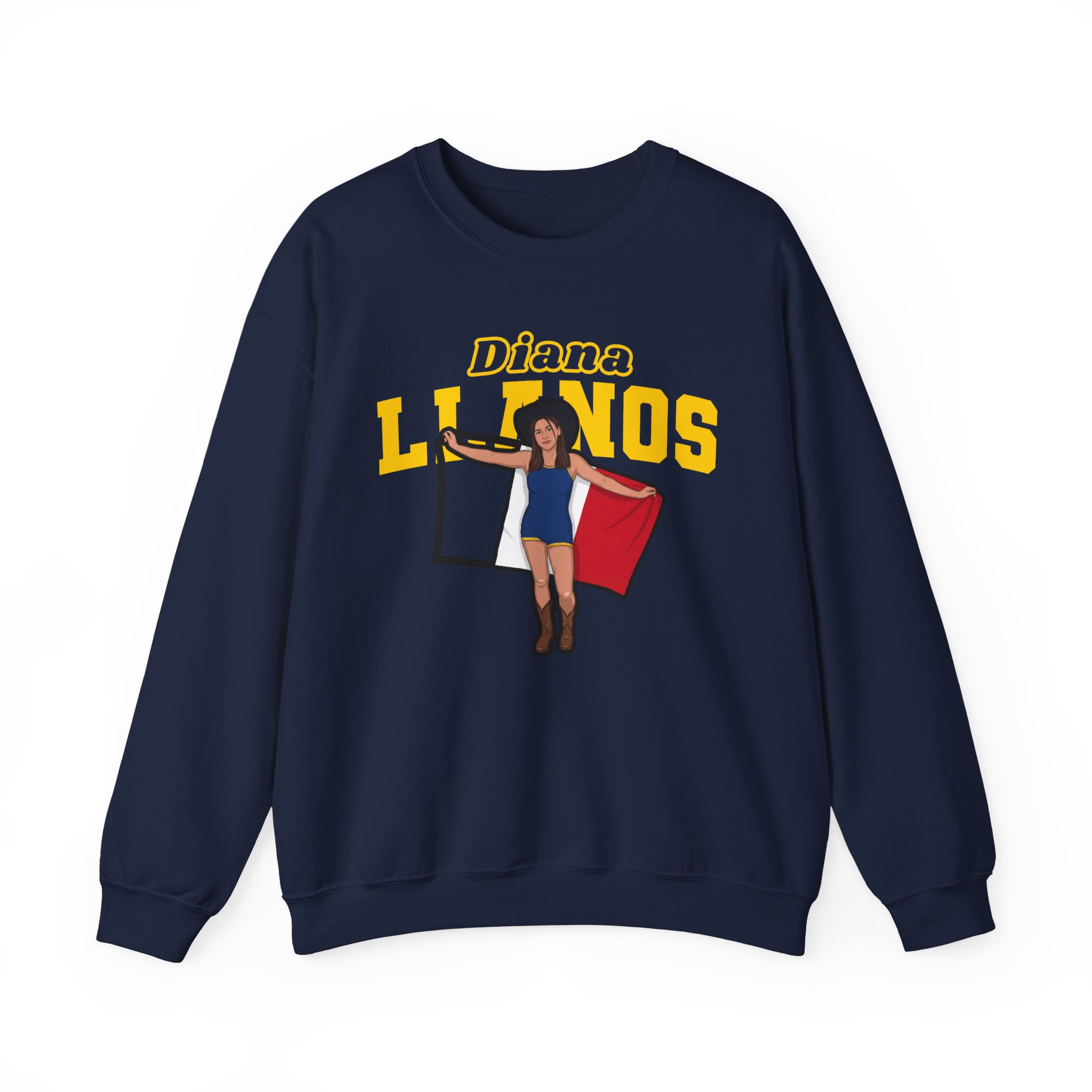 Crewneck Sweatshirt — character_name_arch in Navy
