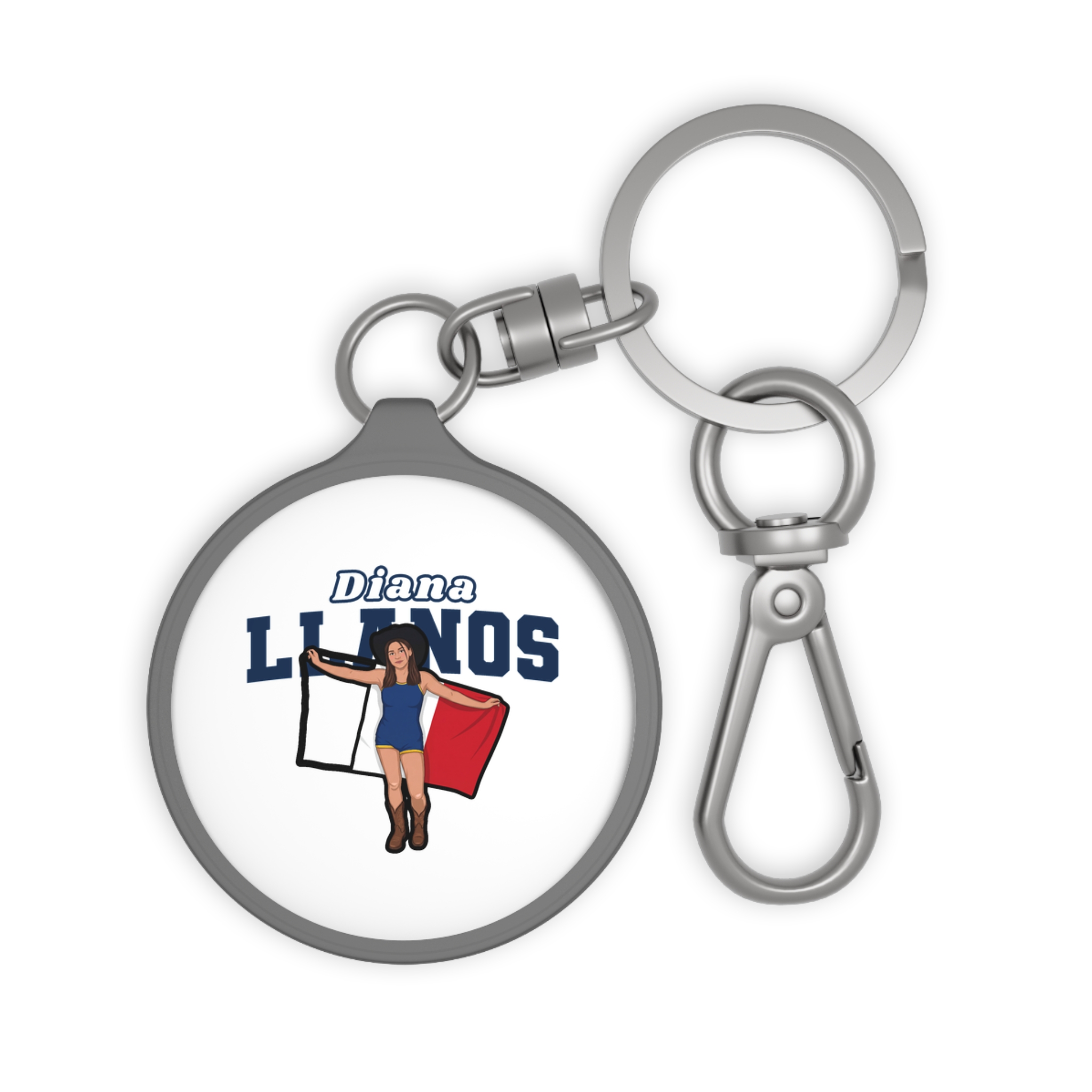Keychain — character_name_arch in Grey