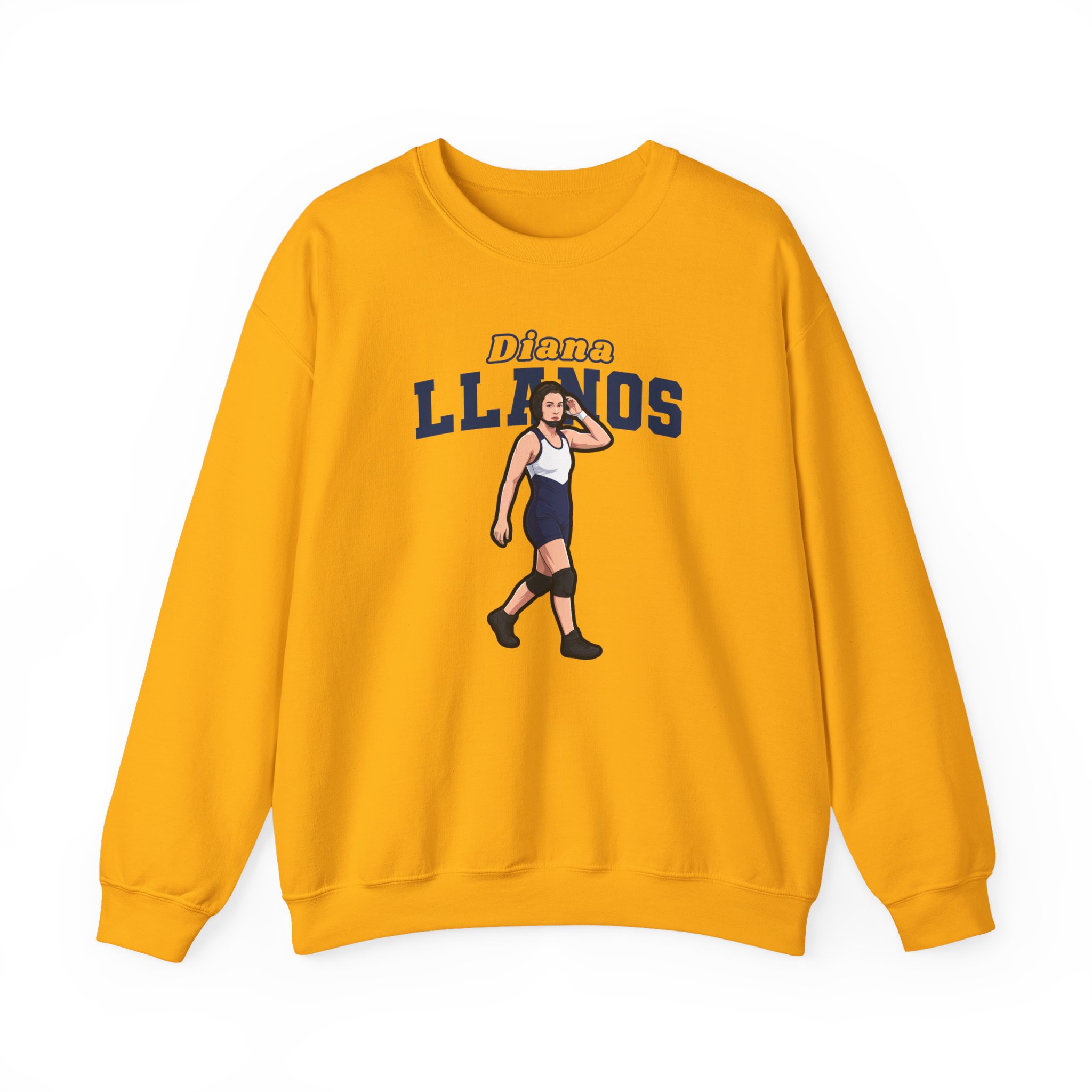 Crewneck Sweatshirt — character_name_arch in Gold