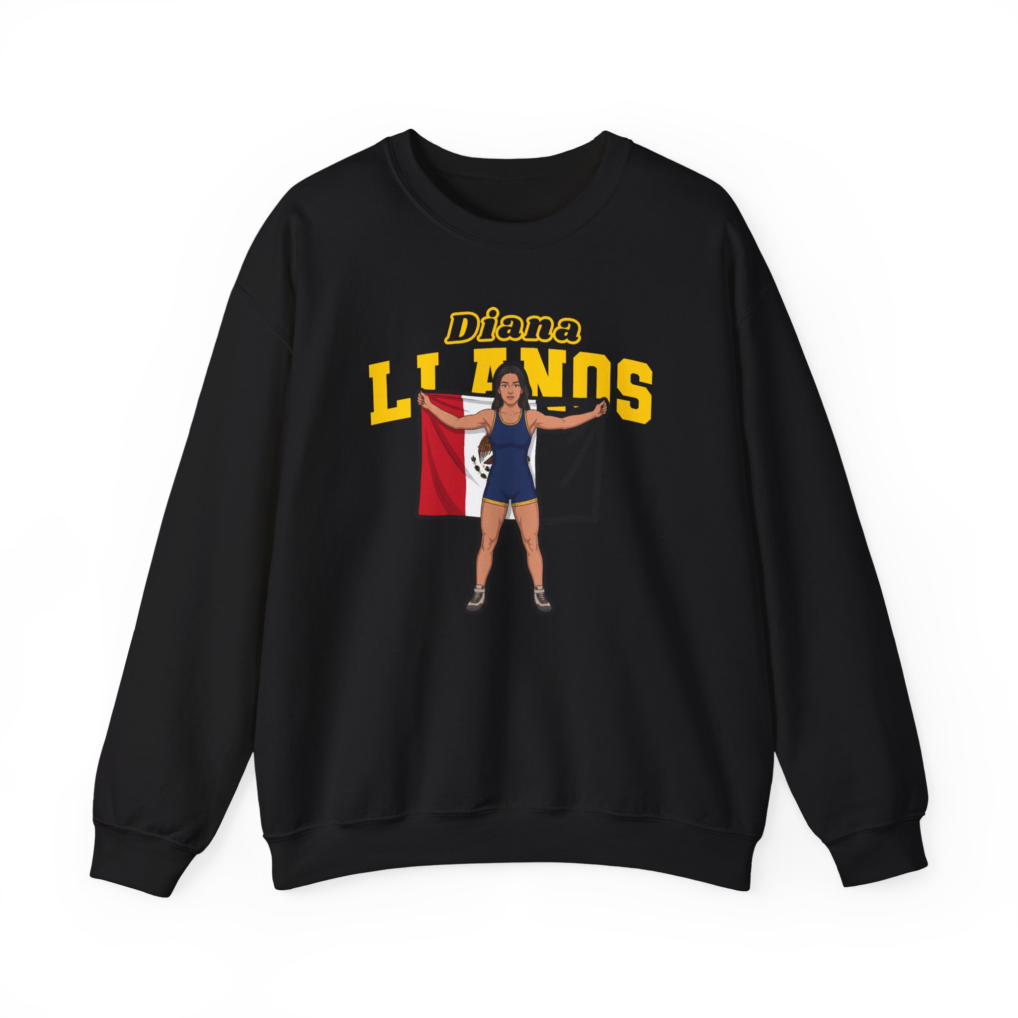 Crewneck Sweatshirt — character_name_arch in Black