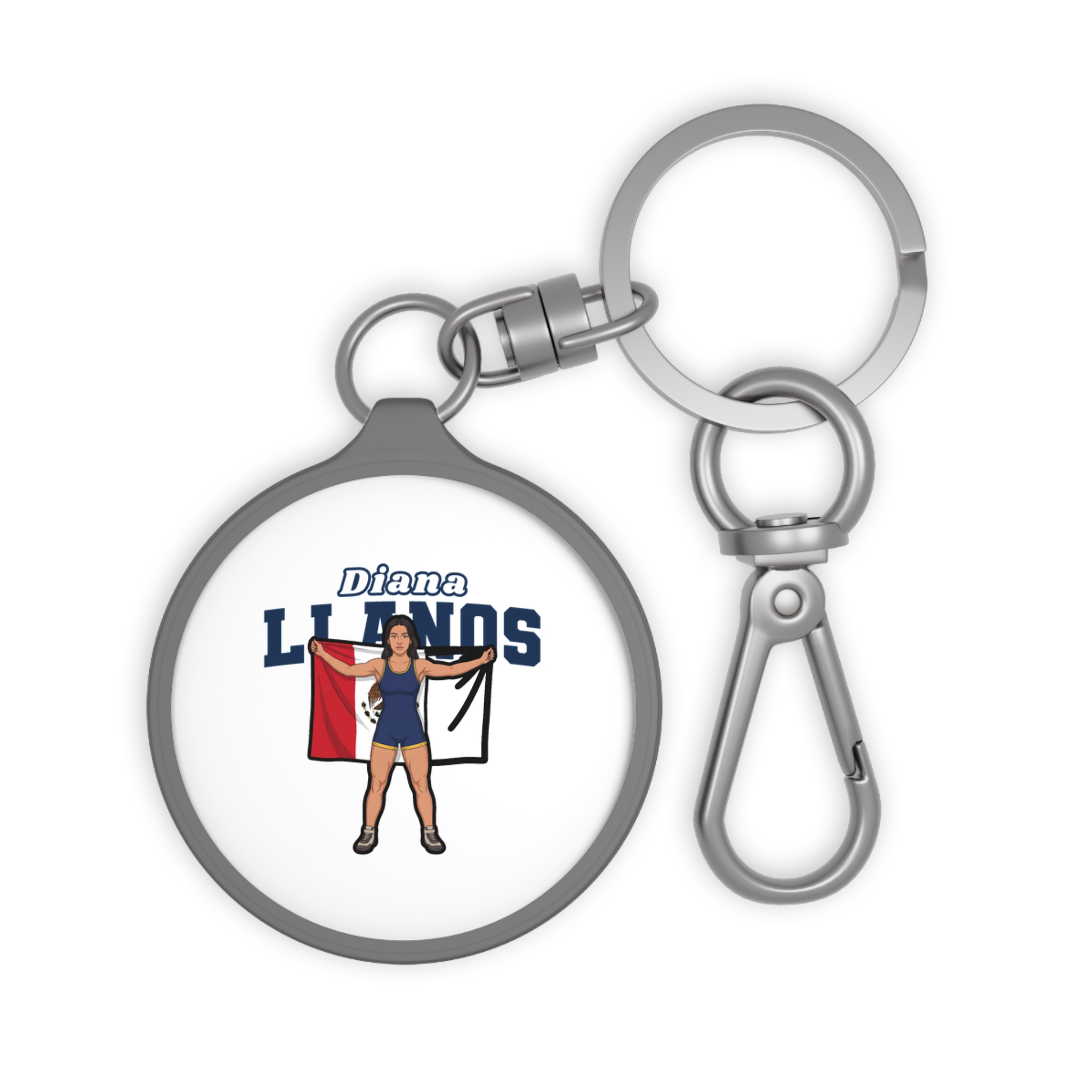 Keychain — character_name_arch in Grey