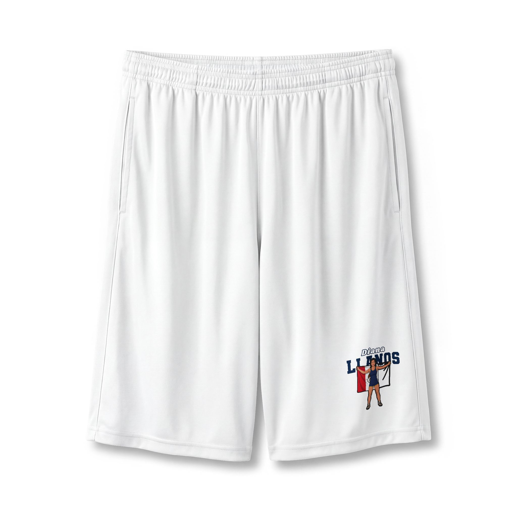 Shorts — character_name_arch in White