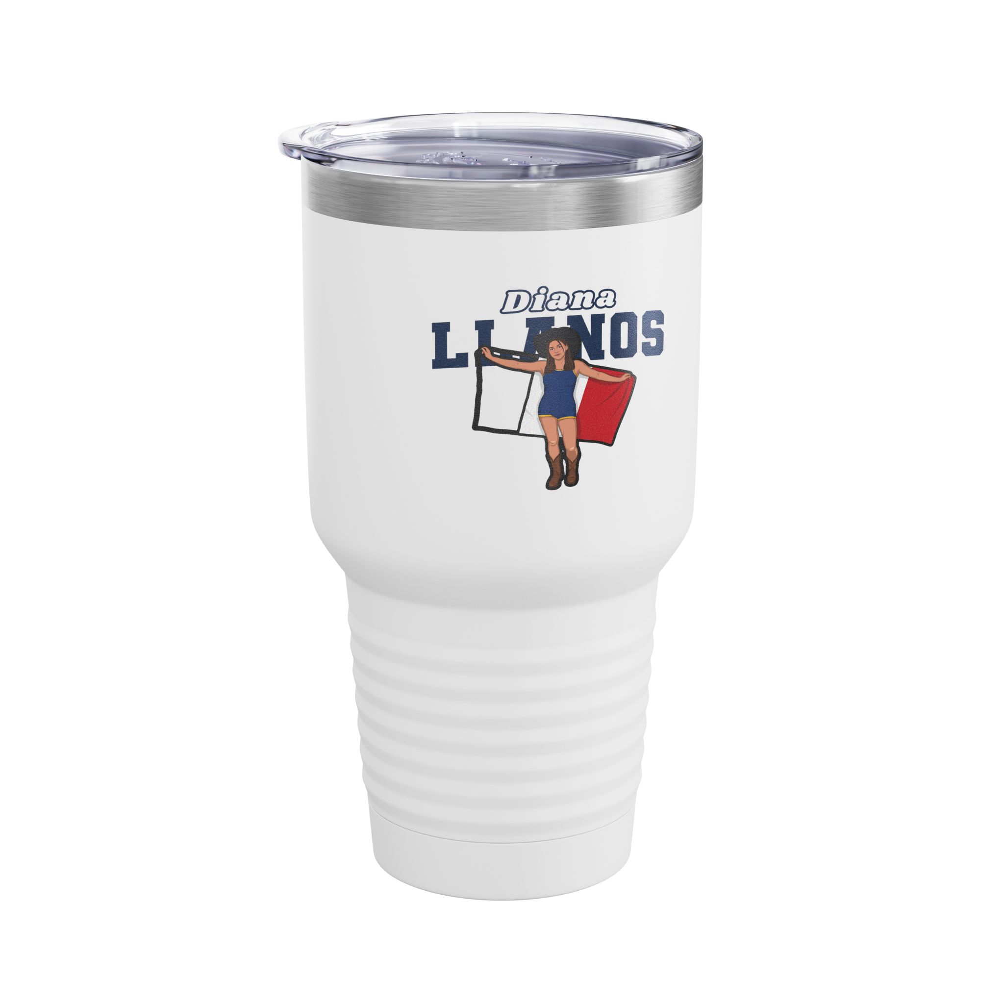 30oz Tumbler — character_name_arch in White