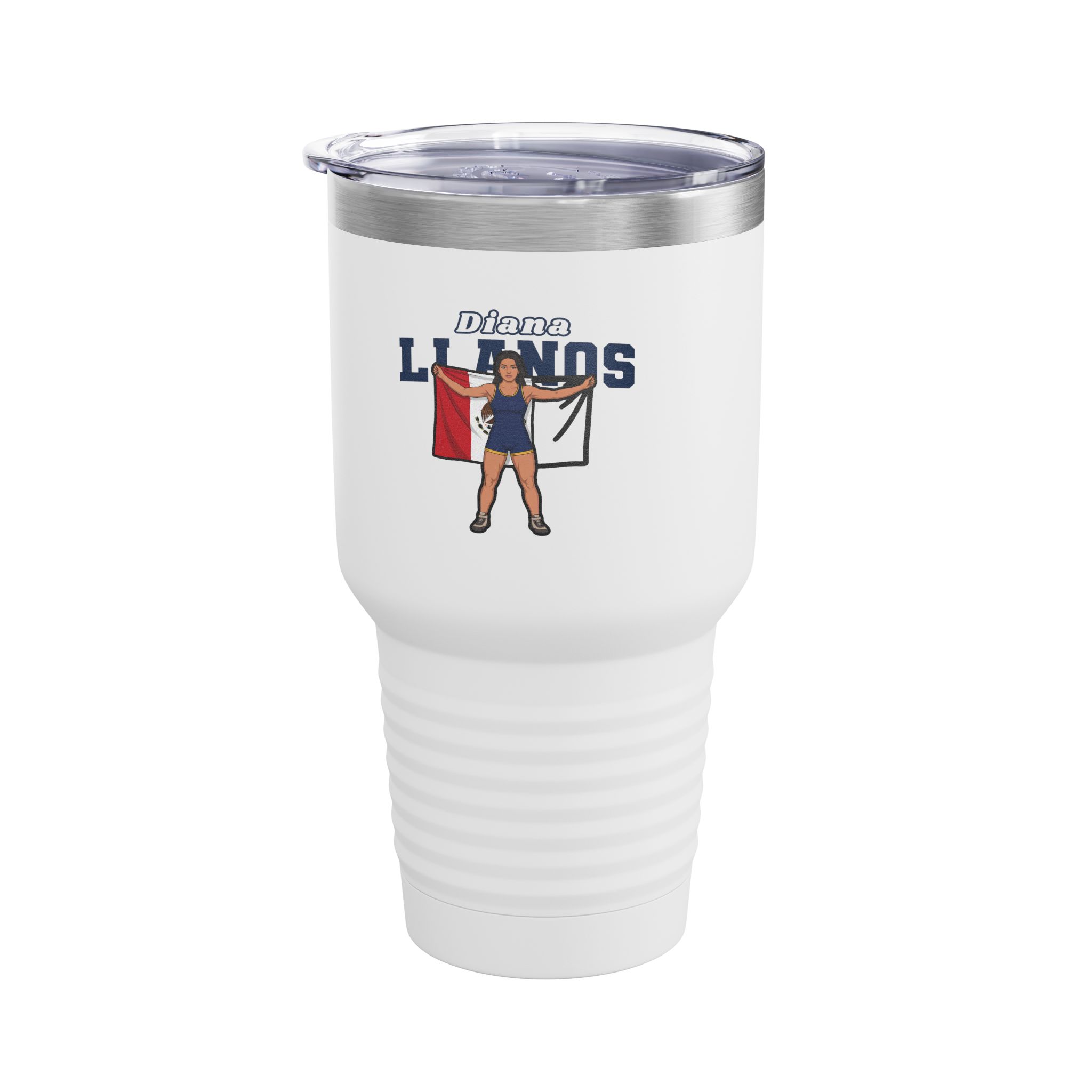 30oz Tumbler — character_name_arch in White