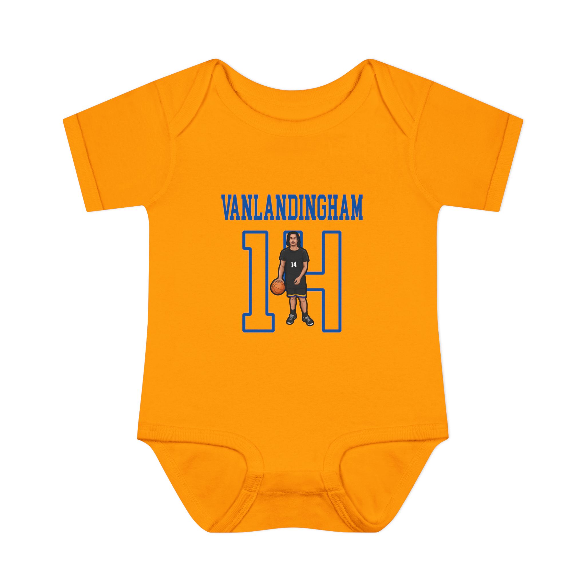 Baby Onesie — character_shirsey in Gold