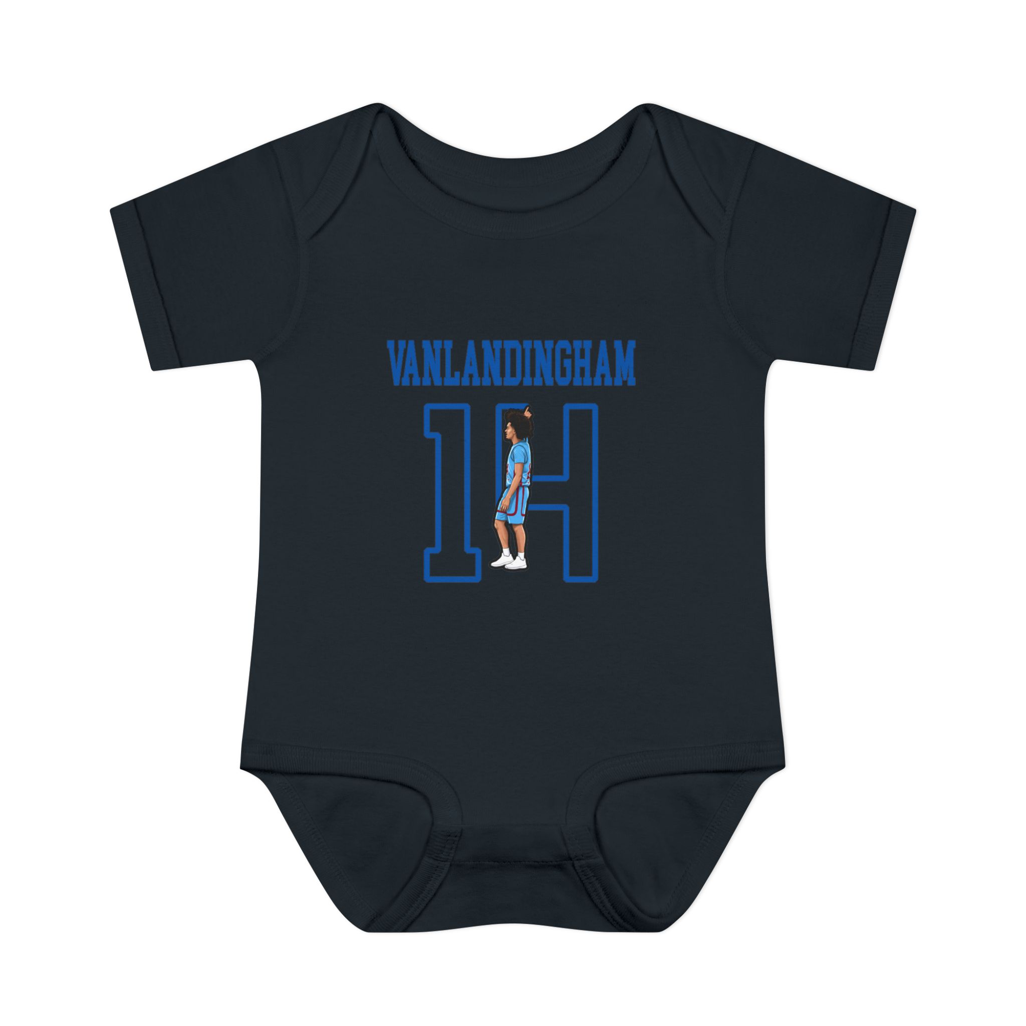 Baby Onesie — character_shirsey in Black