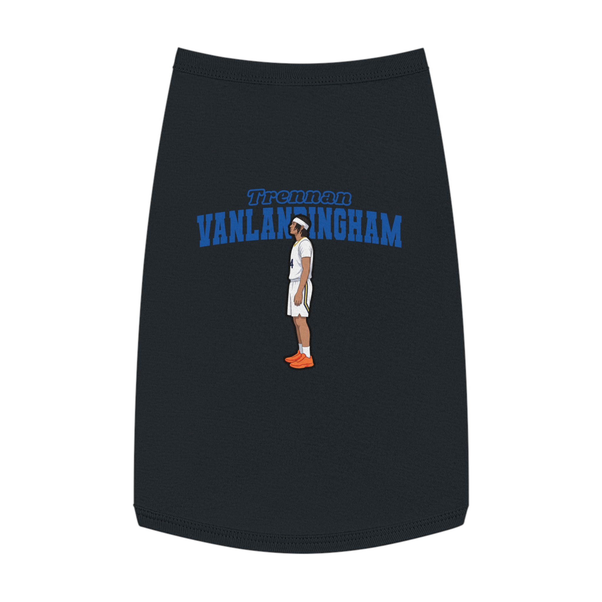 Pet Tank Top — character_name_arch in Black