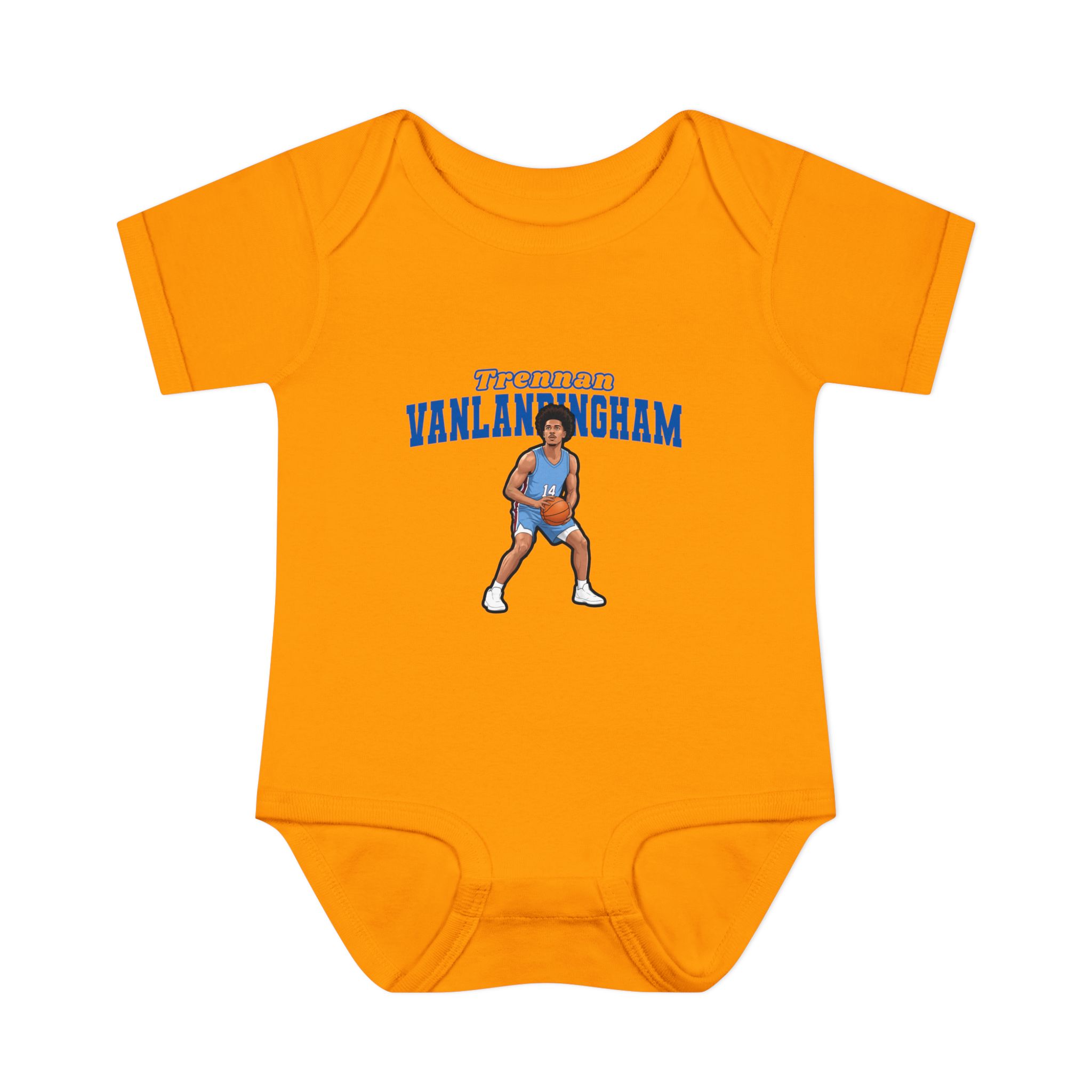 Baby Onesie — character_name_arch in Gold