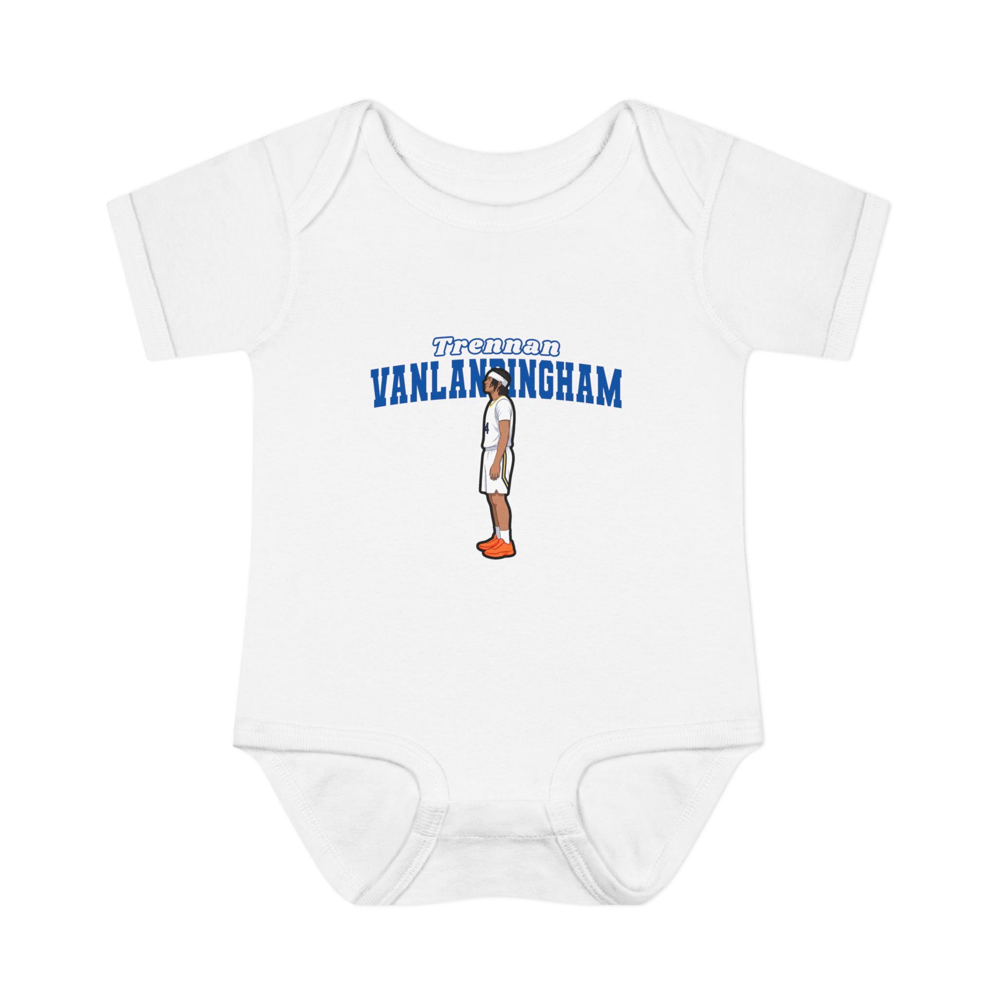 Baby Onesie — character_name_arch in White