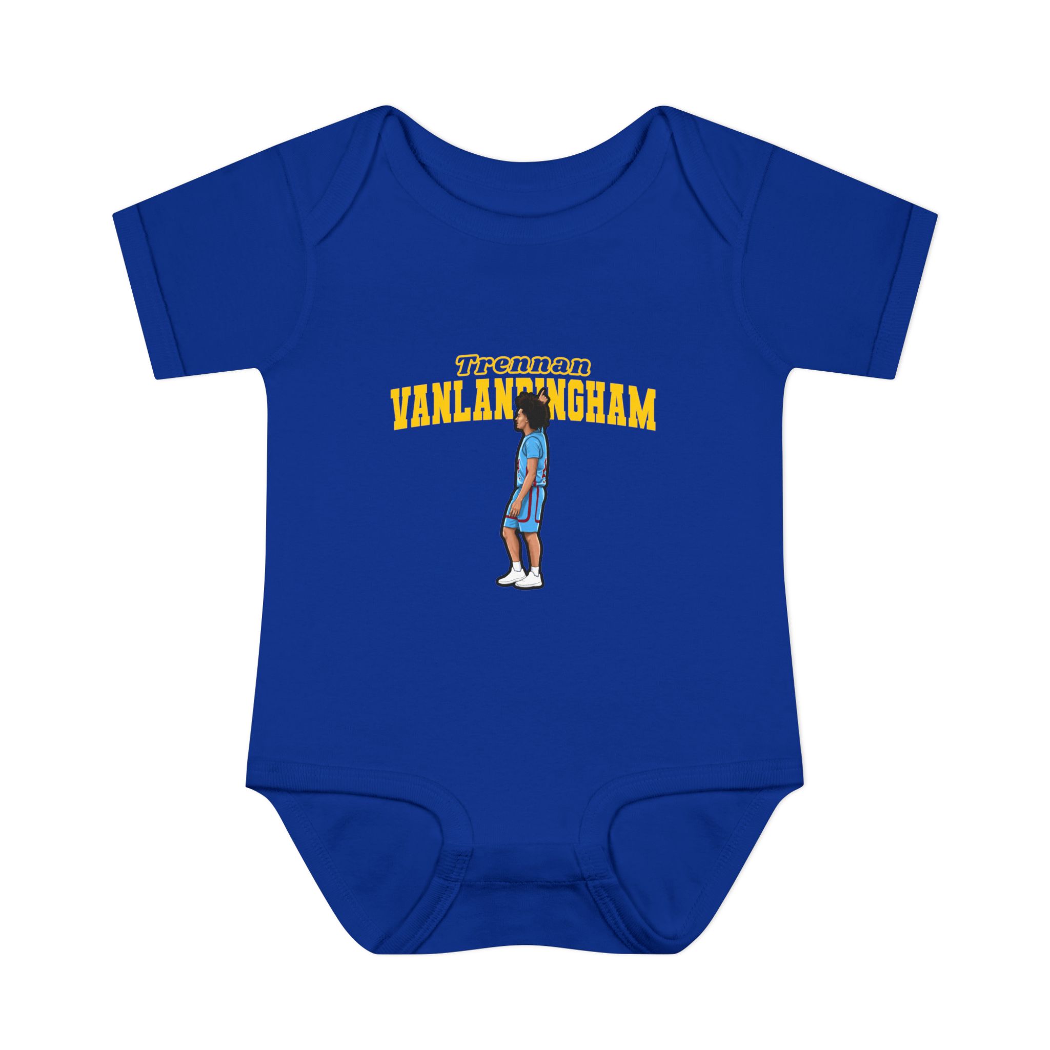 Baby Onesie — character_name_arch in Royal