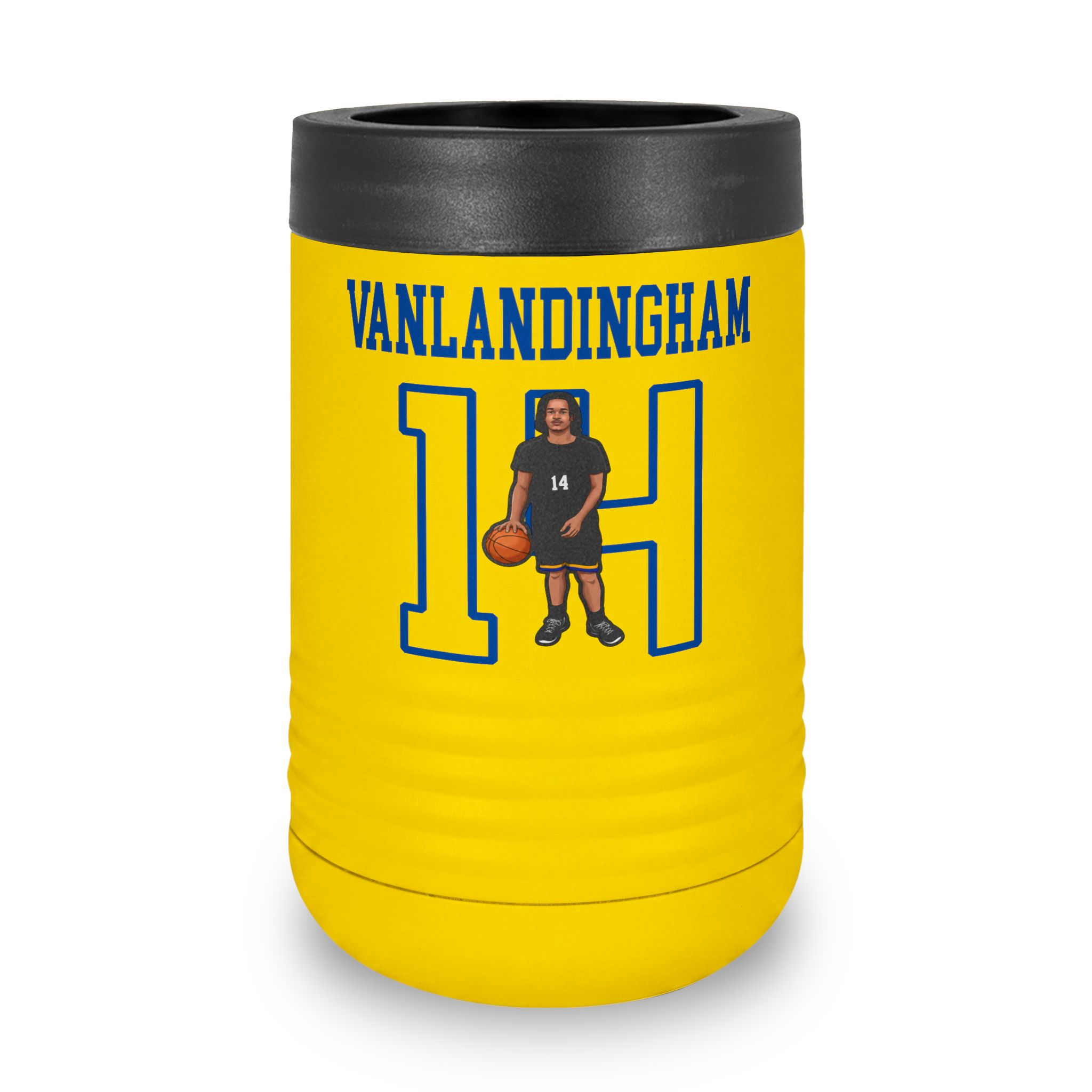 Stainless Can Cooler — character_shirsey in Yellow