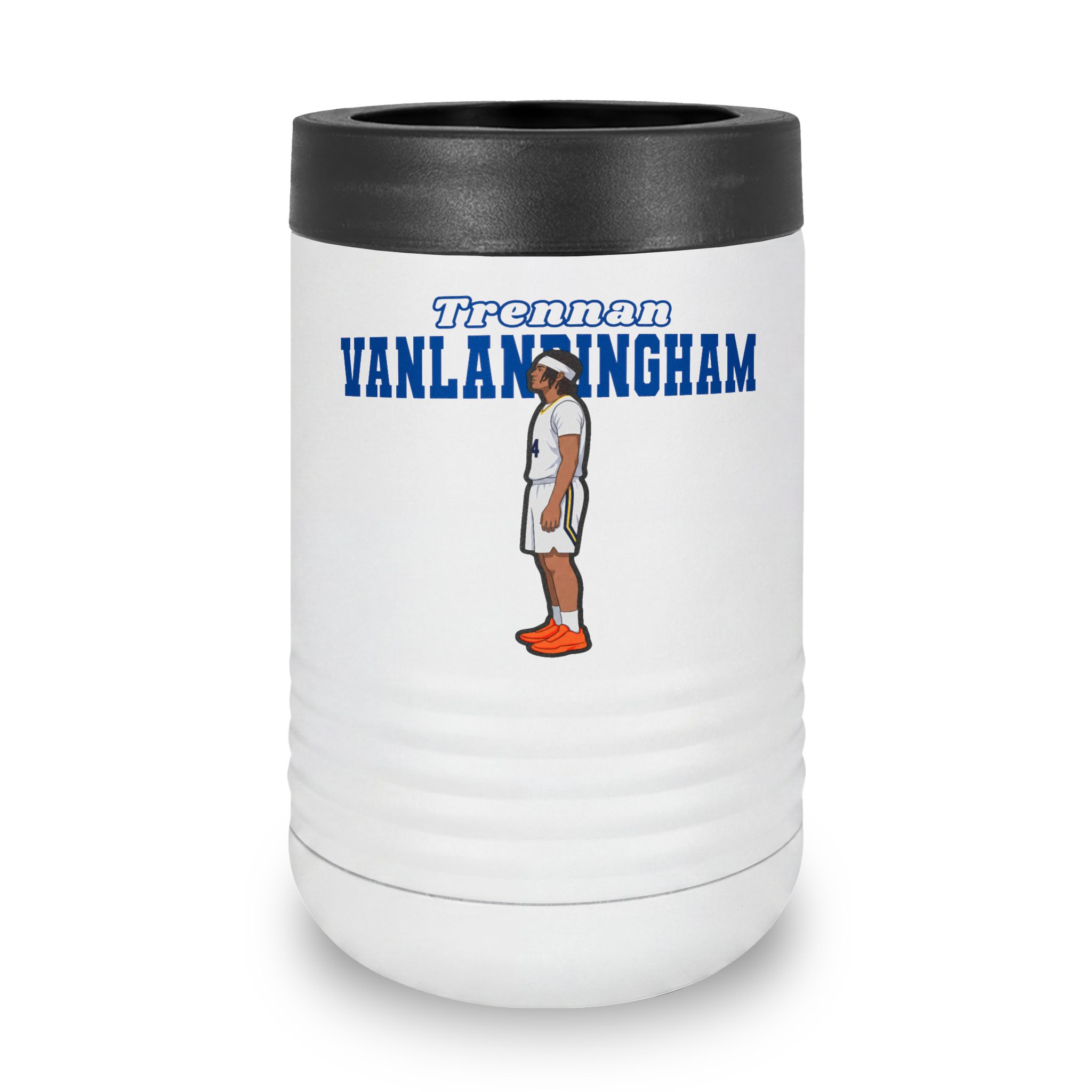 Stainless Can Cooler — character_name_arch in White
