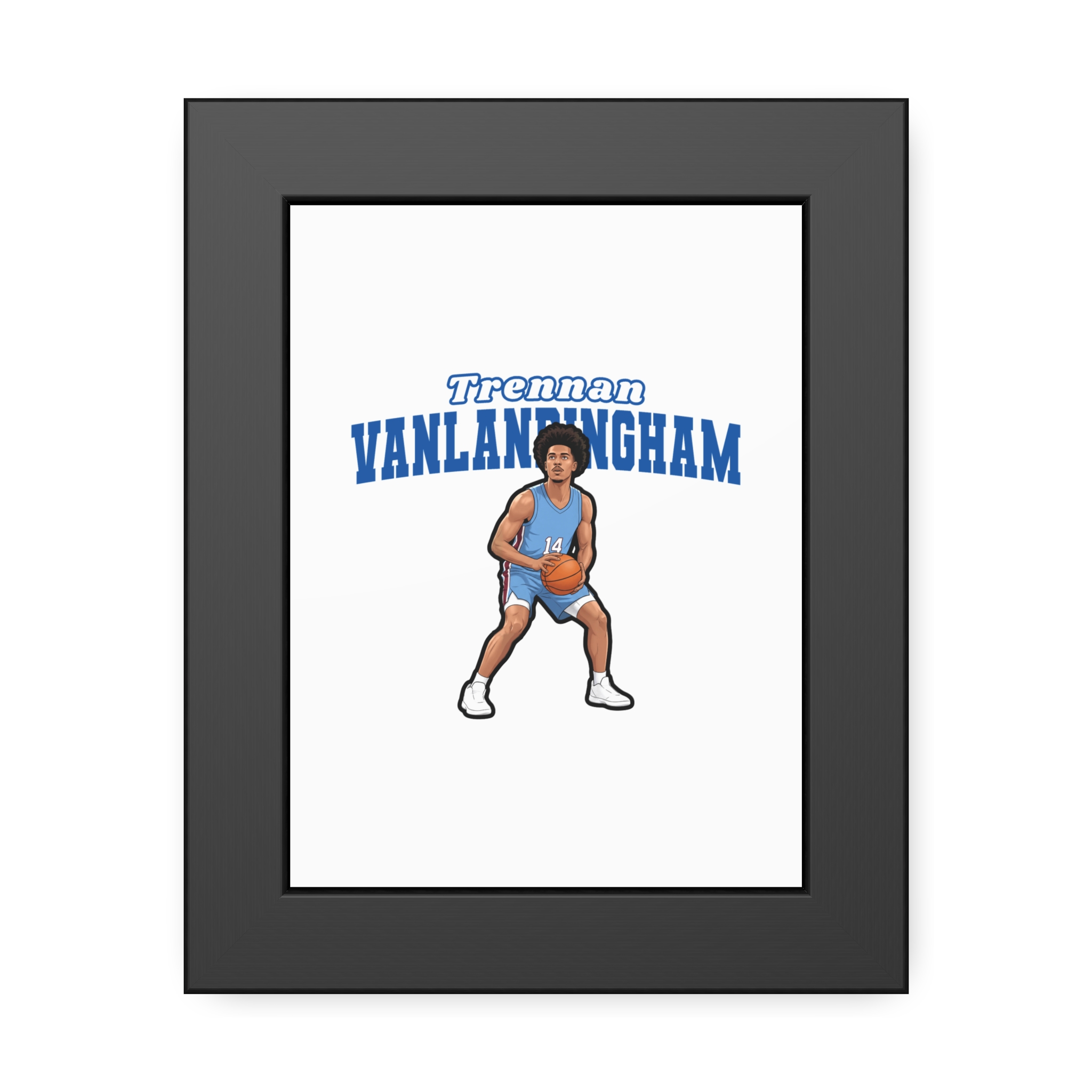 Framed Poster — character_name_arch in Black