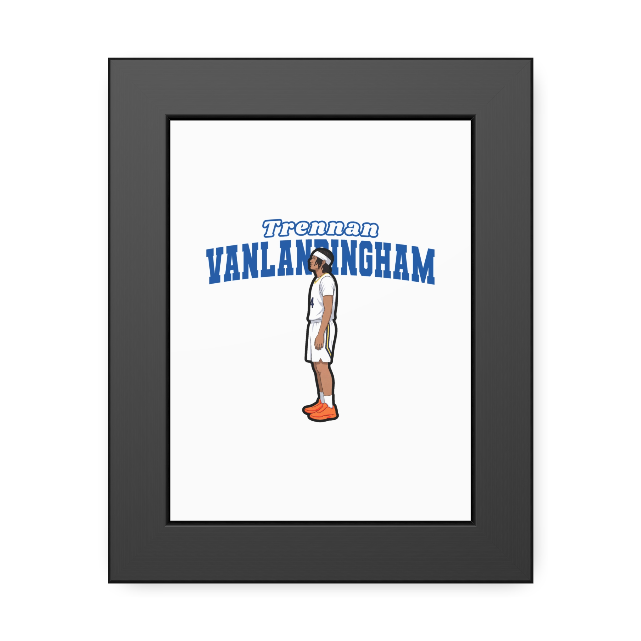Framed Poster — character_name_arch in Black