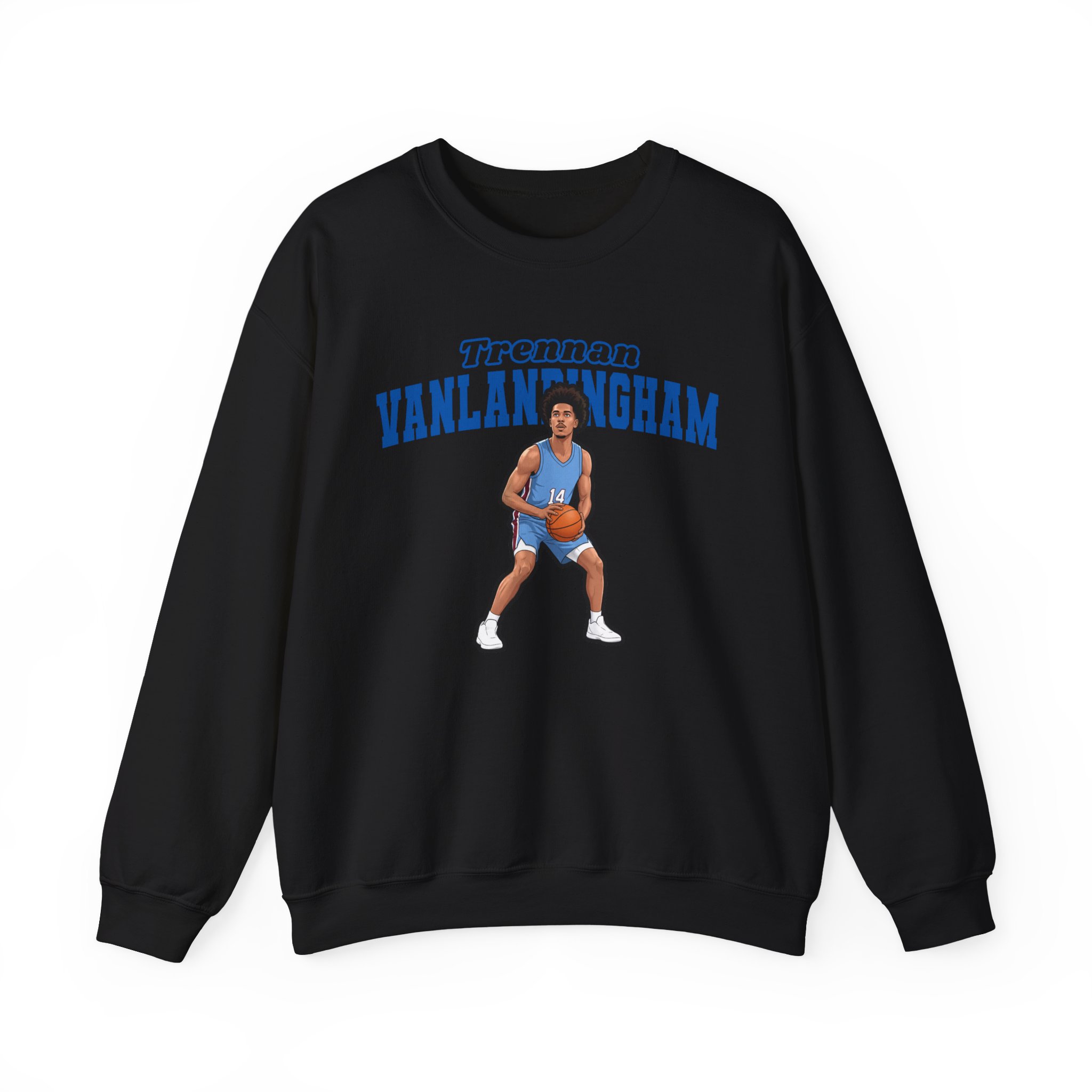 Crewneck Sweatshirt — character_name_arch in Black