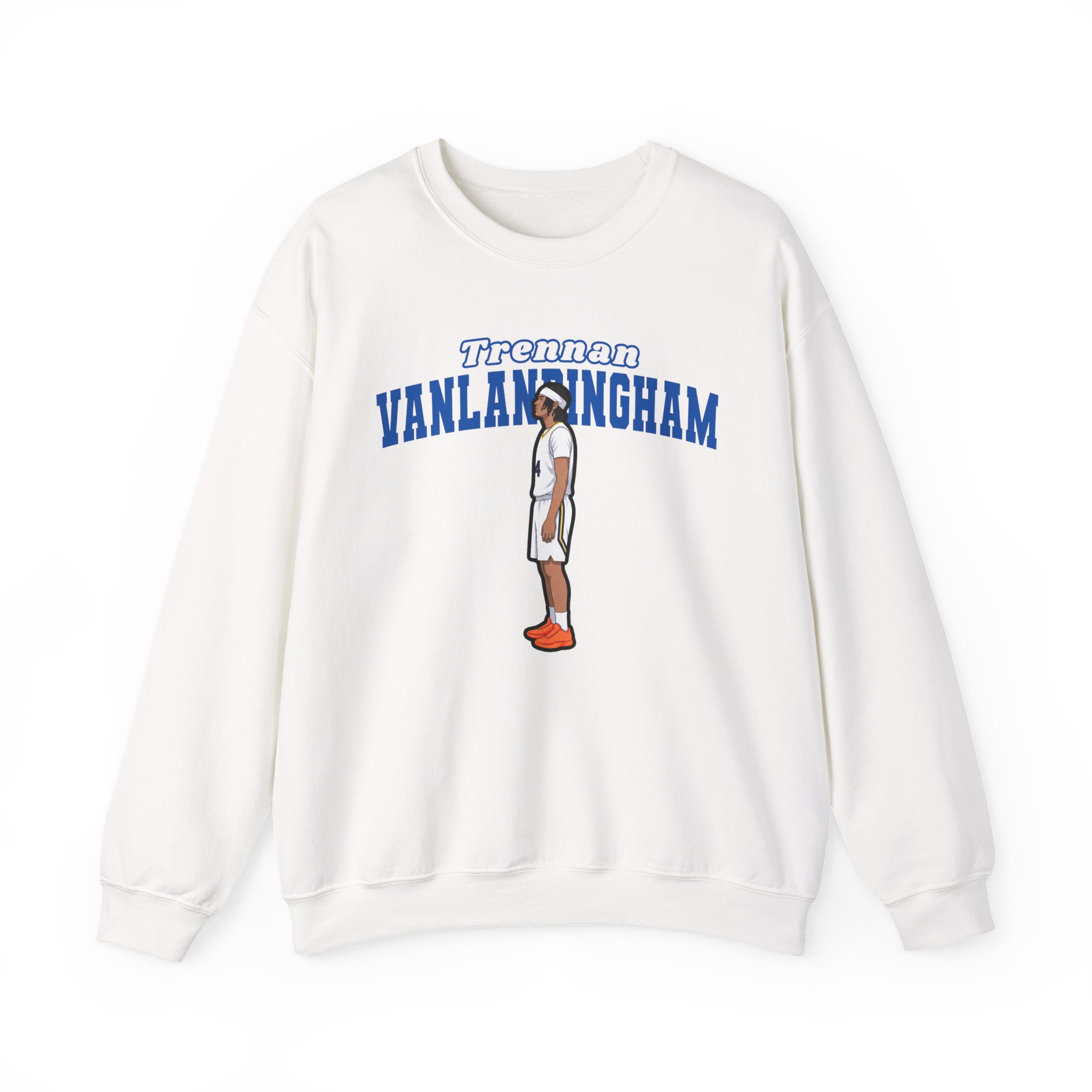 Crewneck Sweatshirt — character_name_arch in White