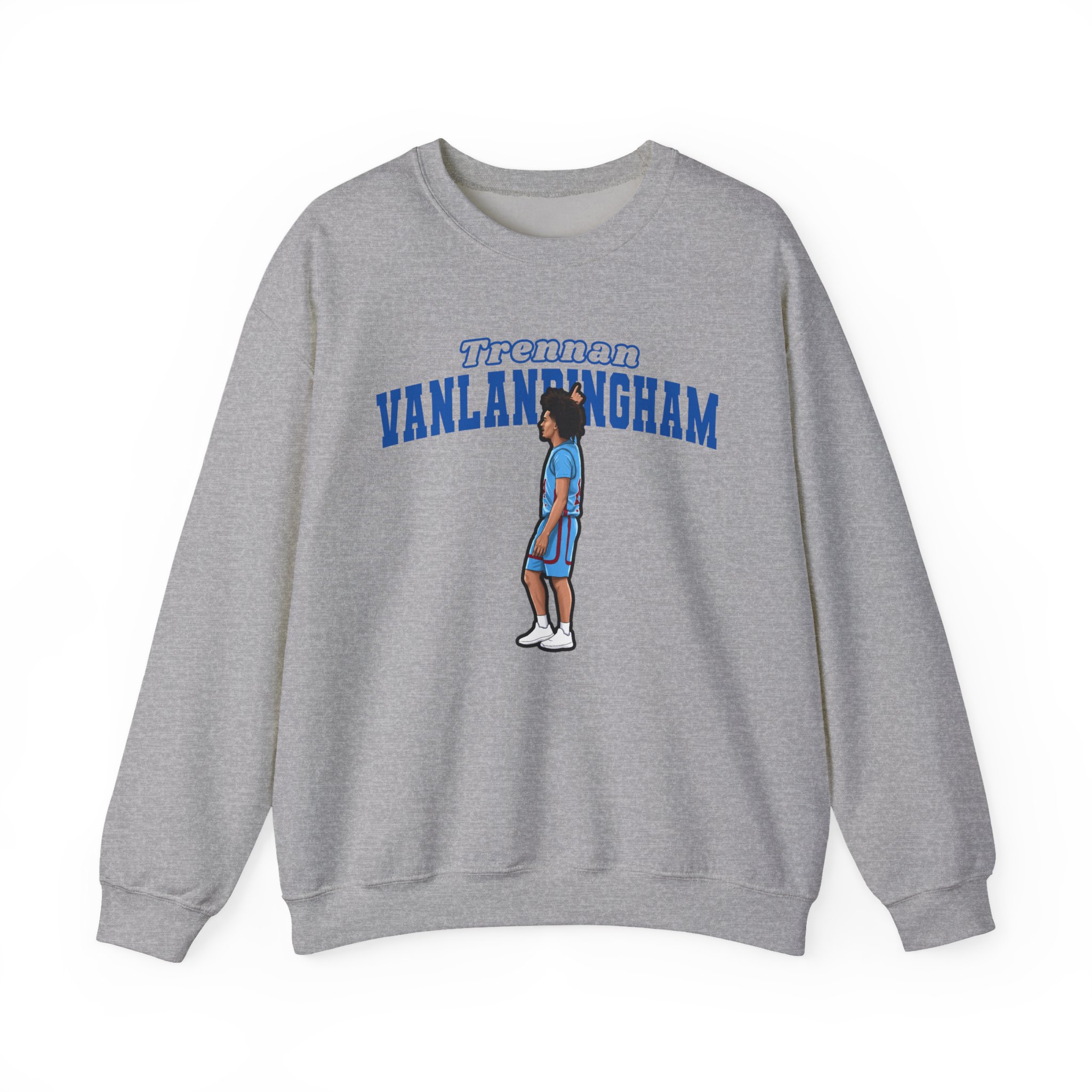 Crewneck Sweatshirt — character_name_arch in Grey