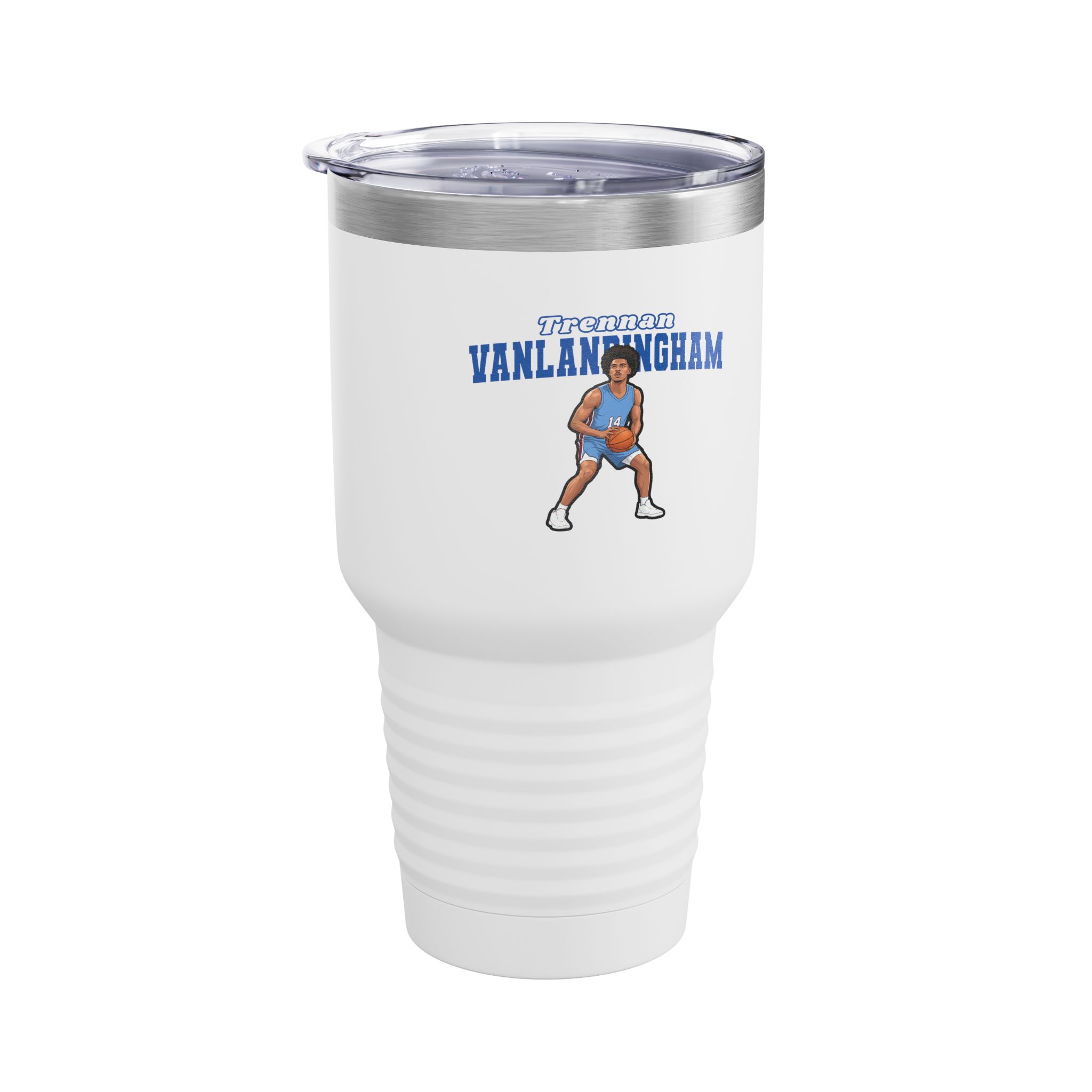 30oz Tumbler — character_name_arch in White