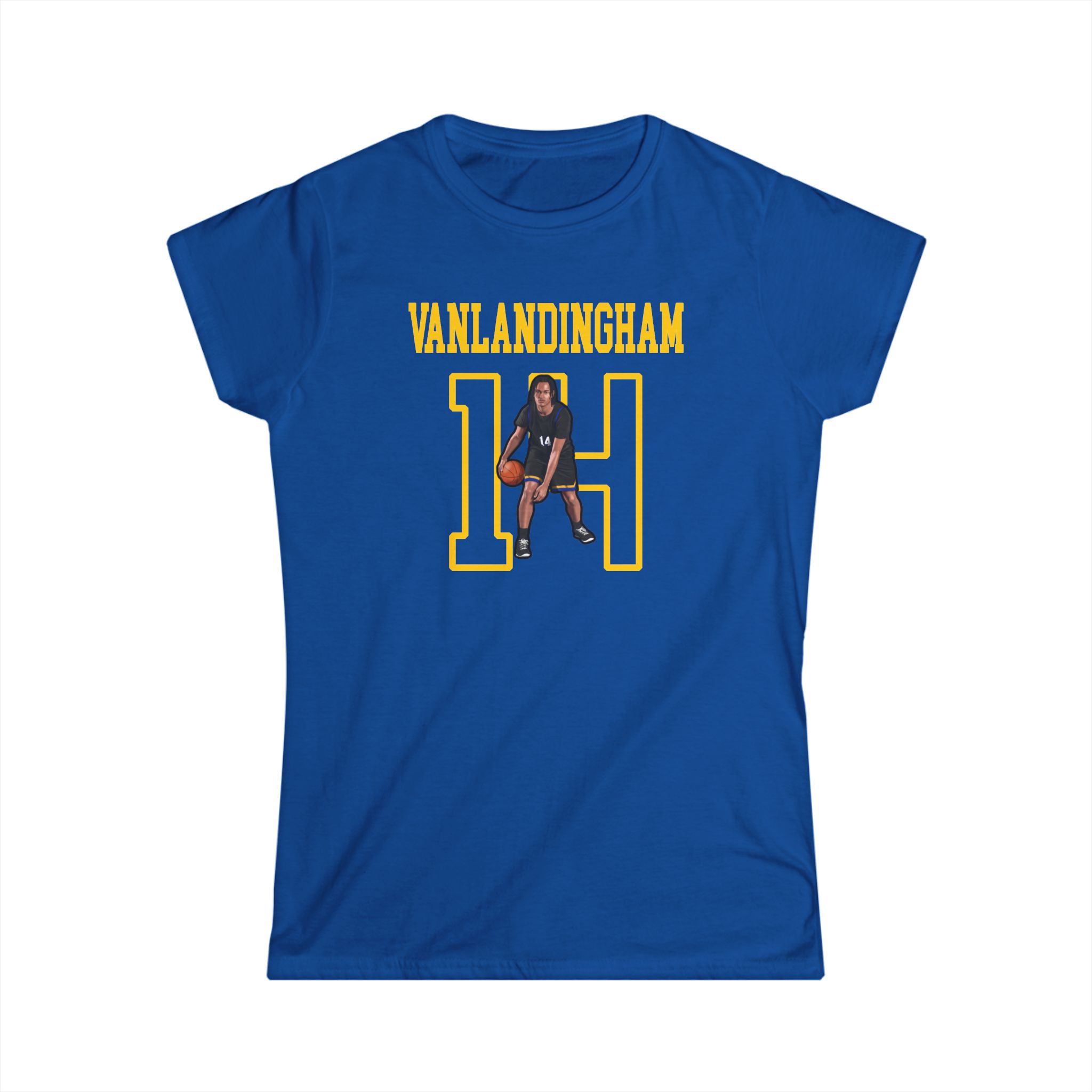 Women's Softstyle Tee — character_shirsey in Royal