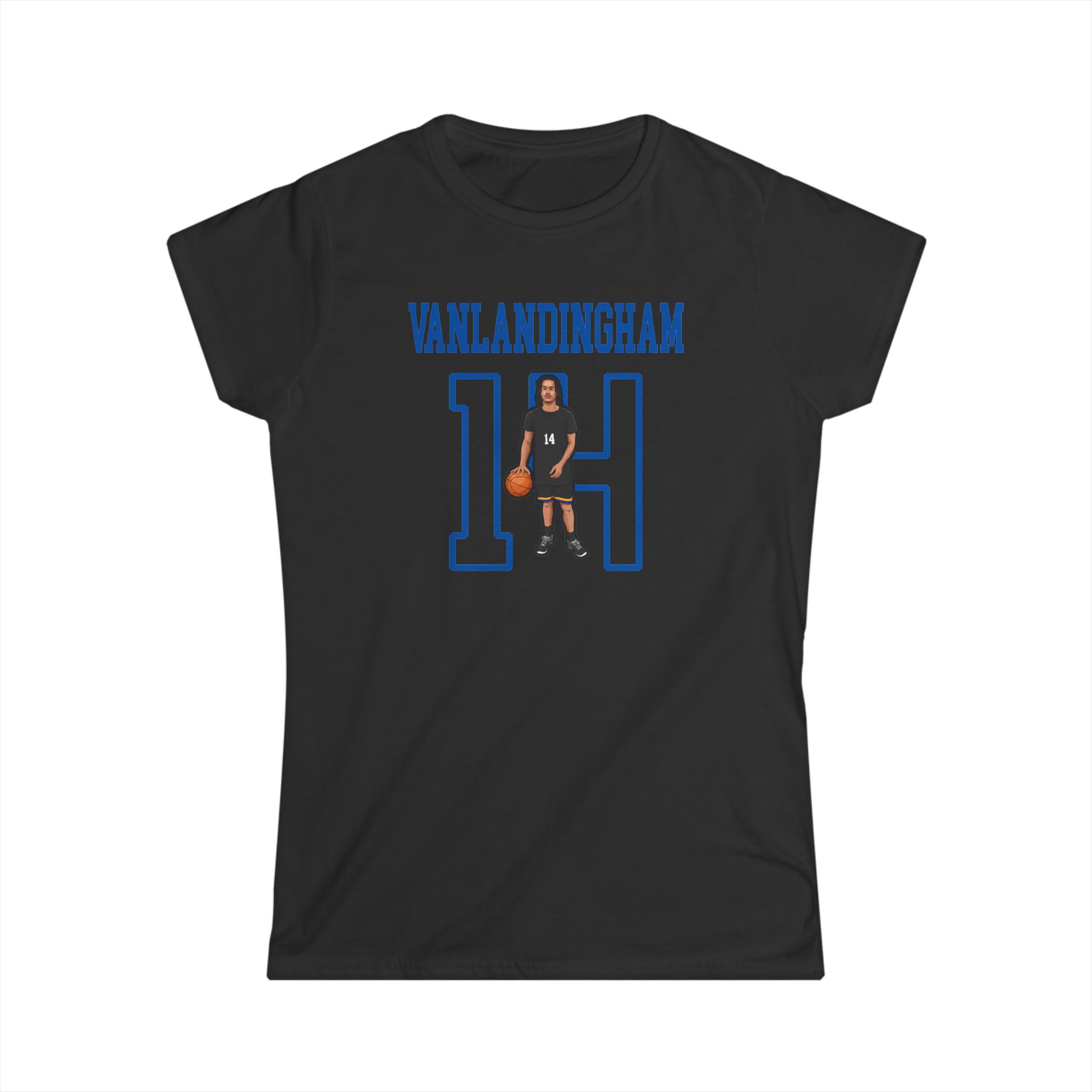 Women's Softstyle Tee — character_shirsey in Black