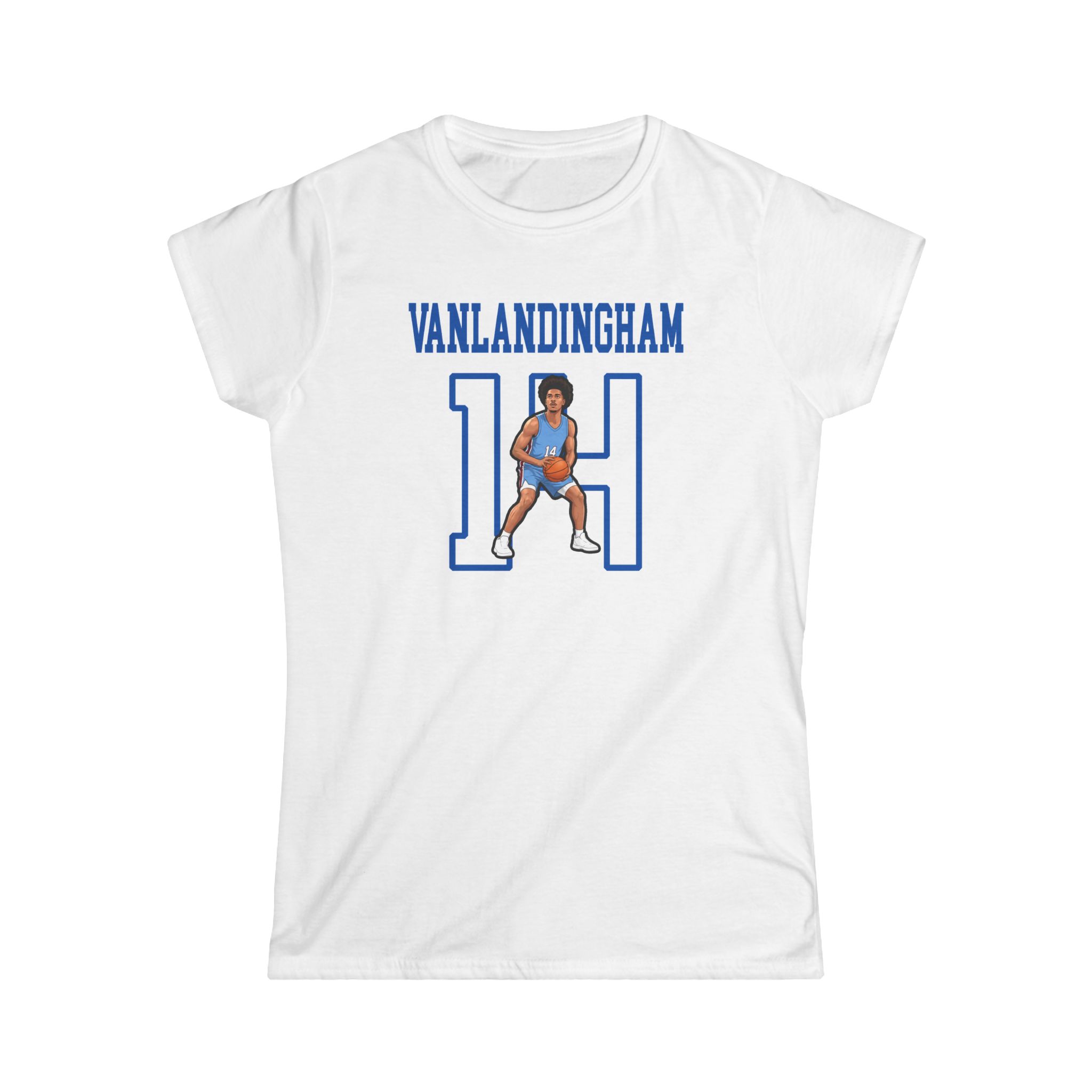 Women's Softstyle Tee — character_shirsey in White