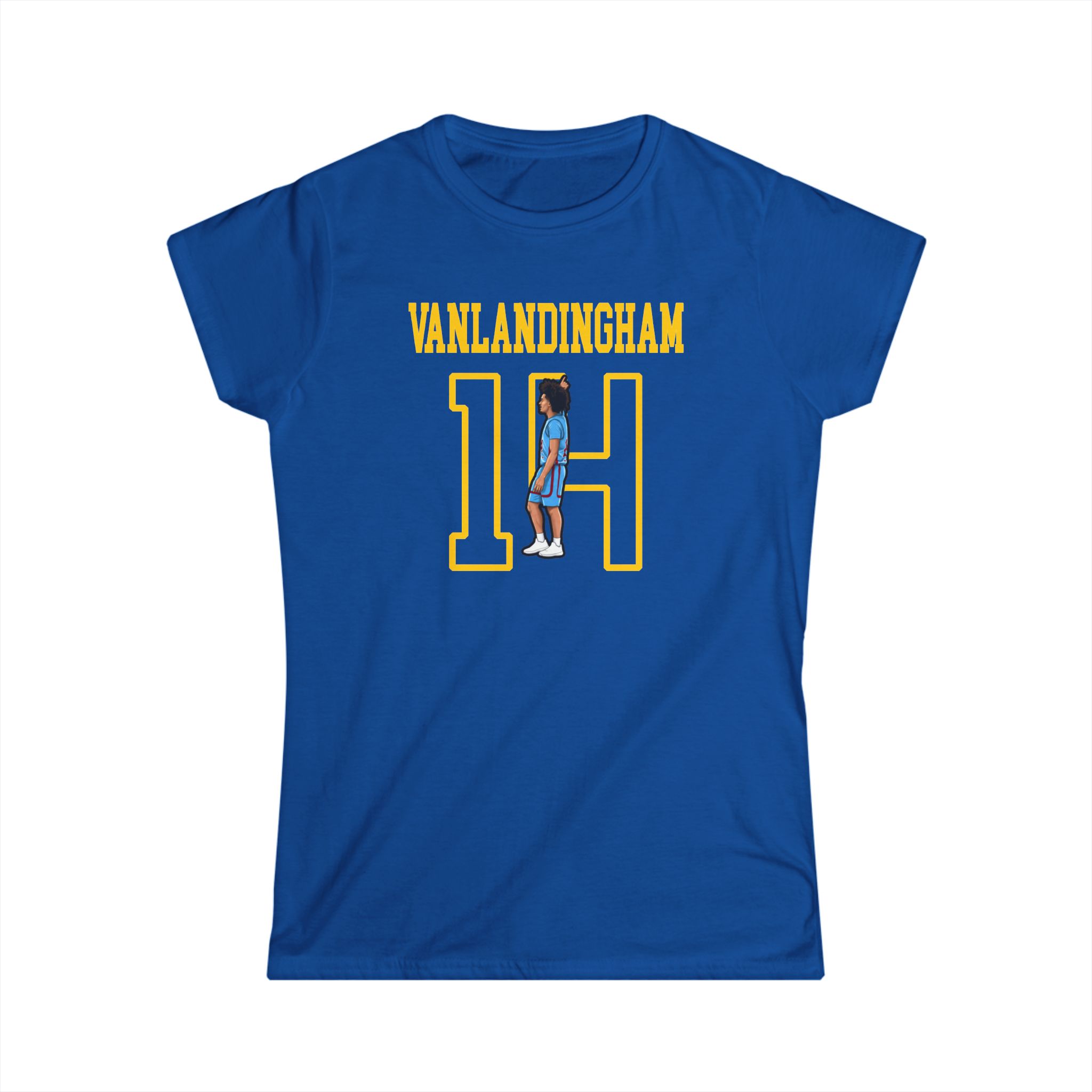 Women's Softstyle Tee — character_shirsey in Royal