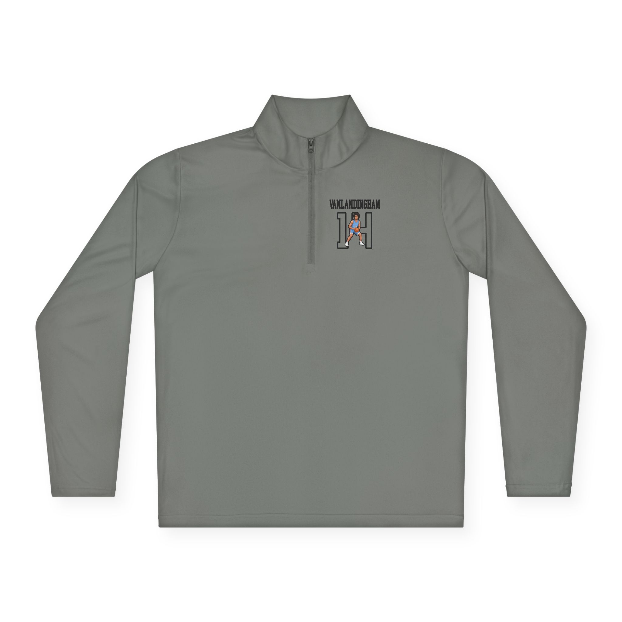Q-Zip Pullover — character_shirsey in Grey