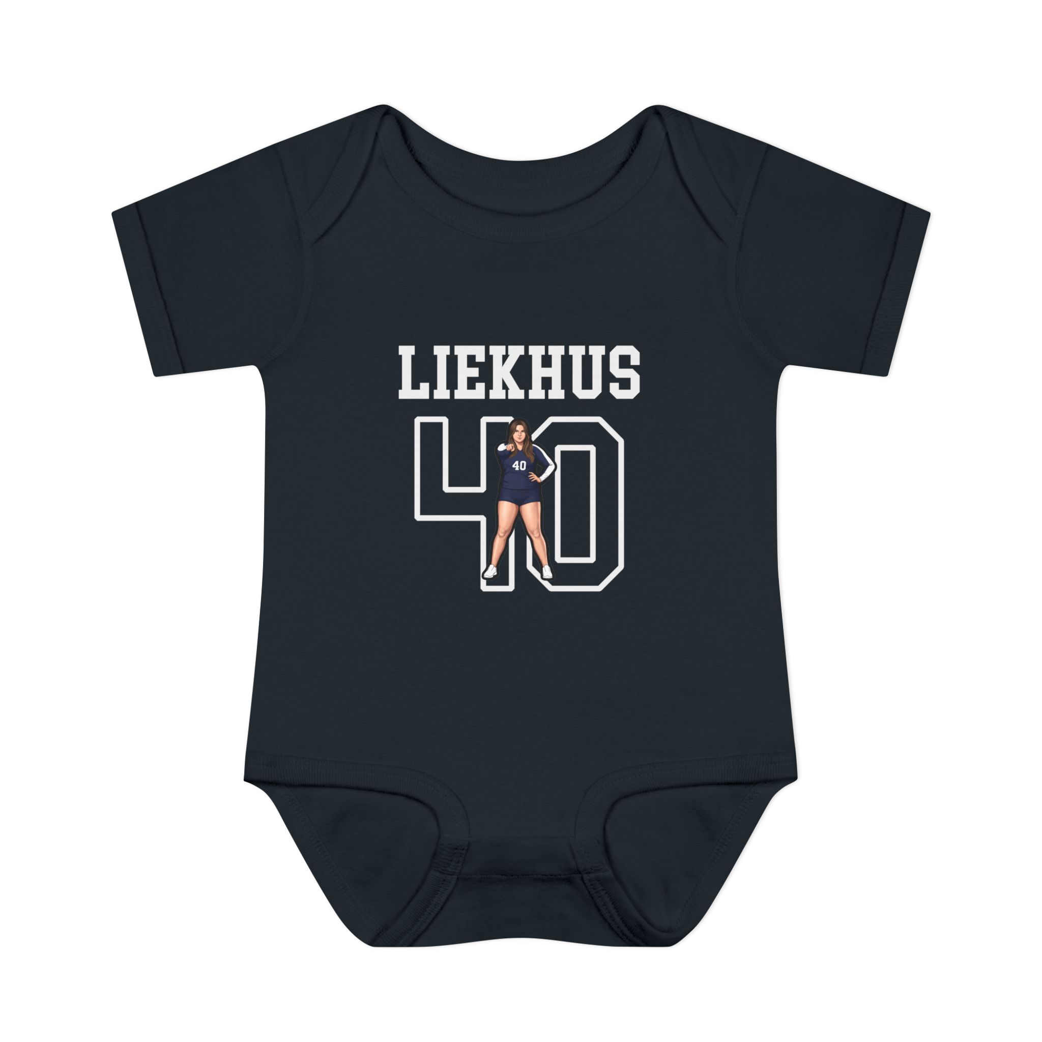 Baby Onesie — character_shirsey in Black