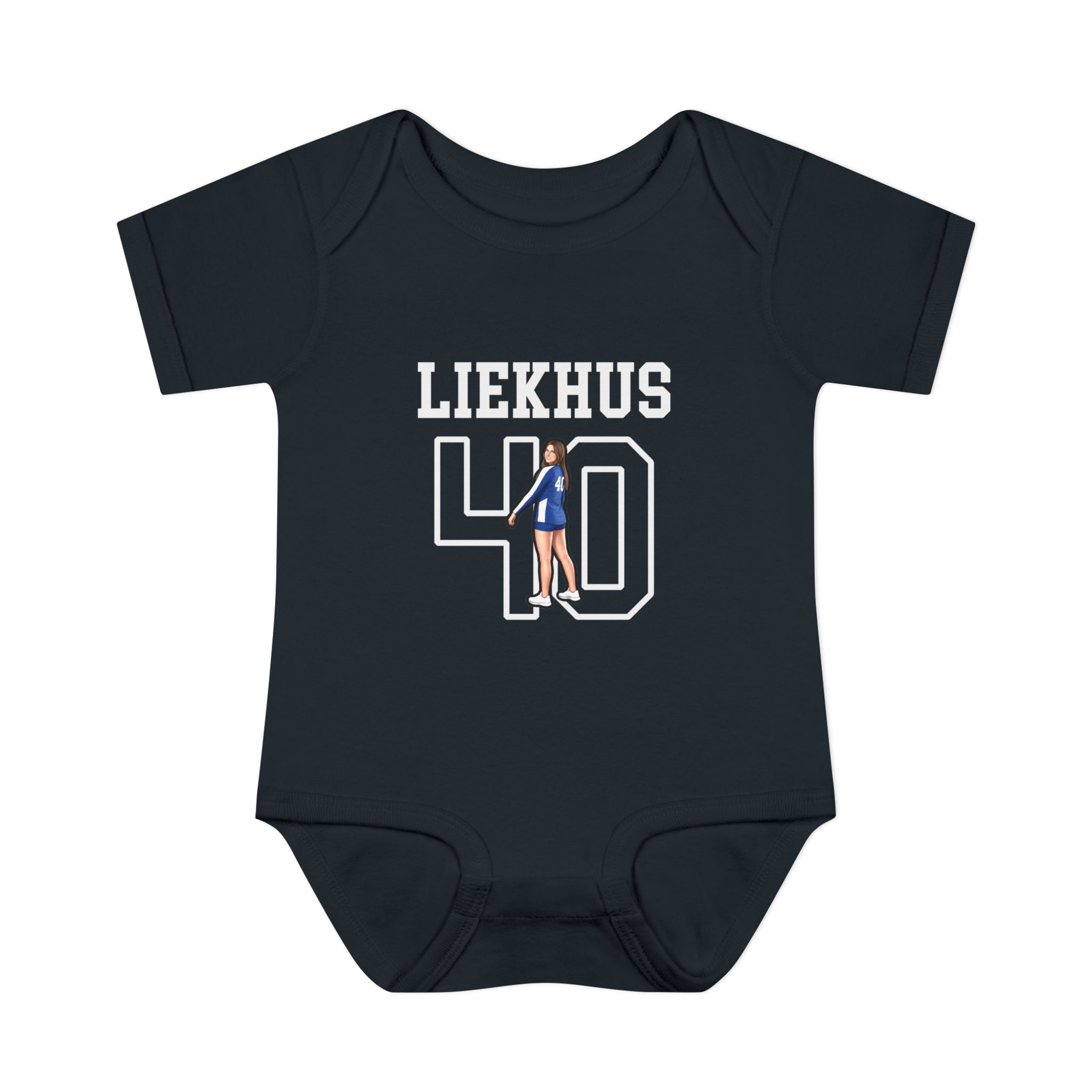 Baby Onesie — character_shirsey in Black