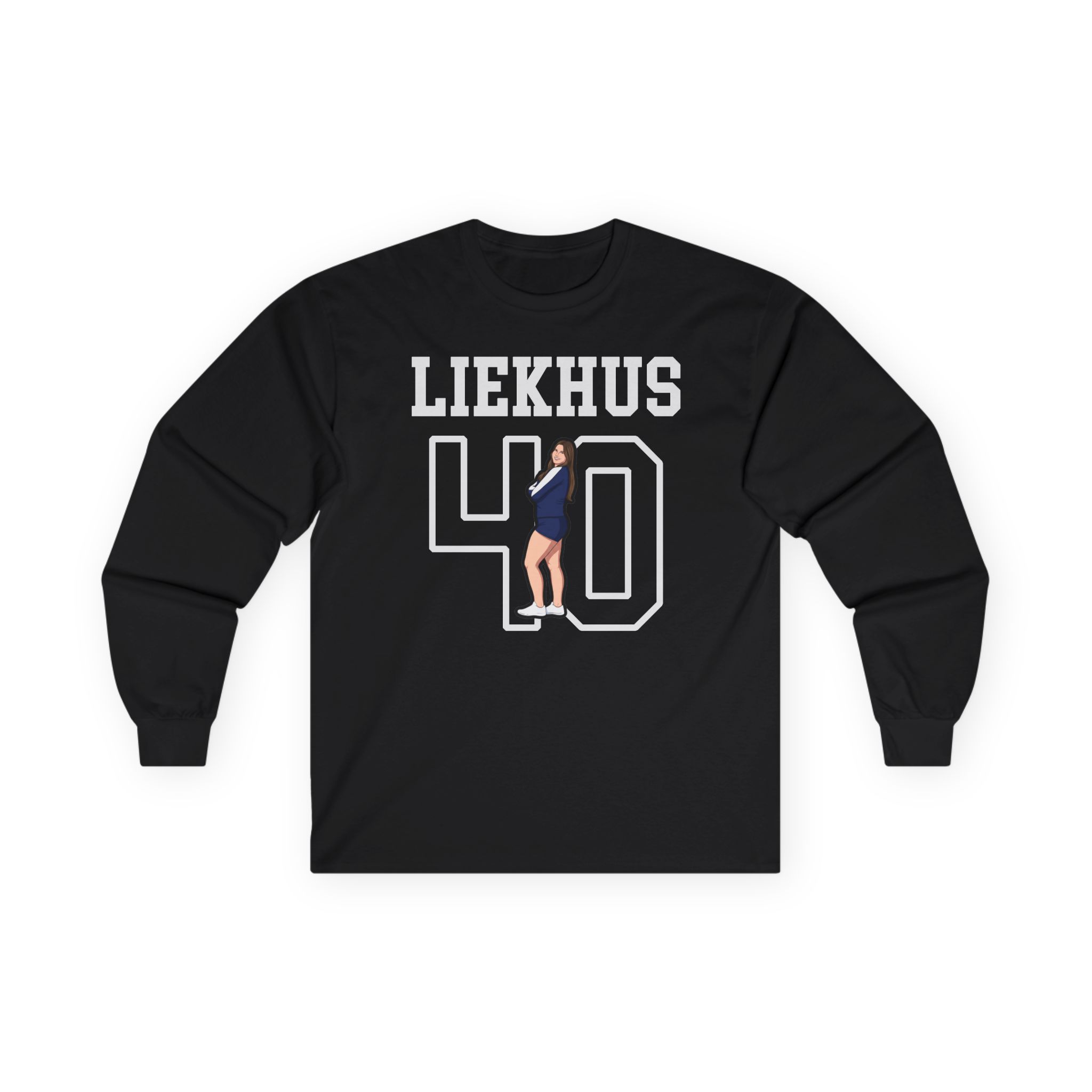 Long Sleeve Tee — character_shirsey in Black