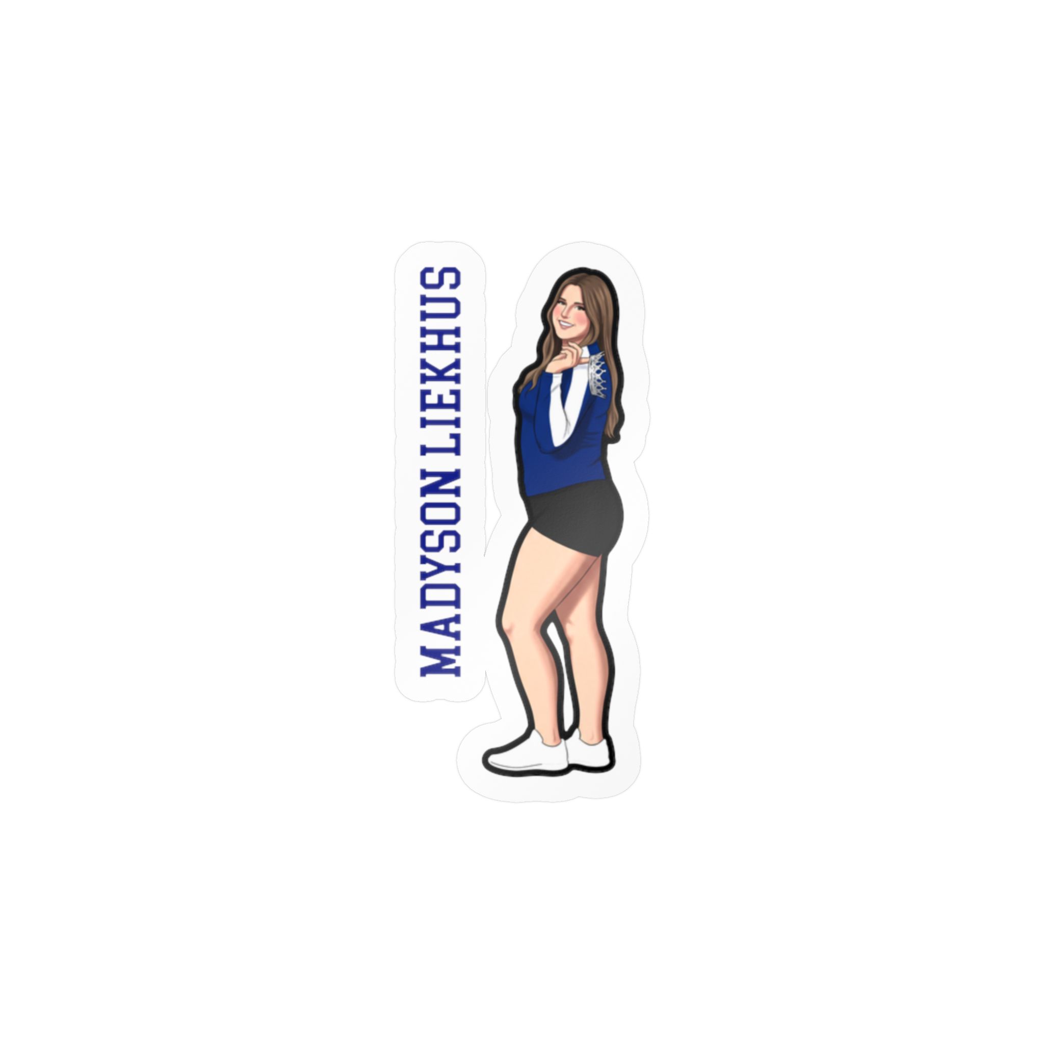 Vinyl Sticker — character_name_vertical in Classic