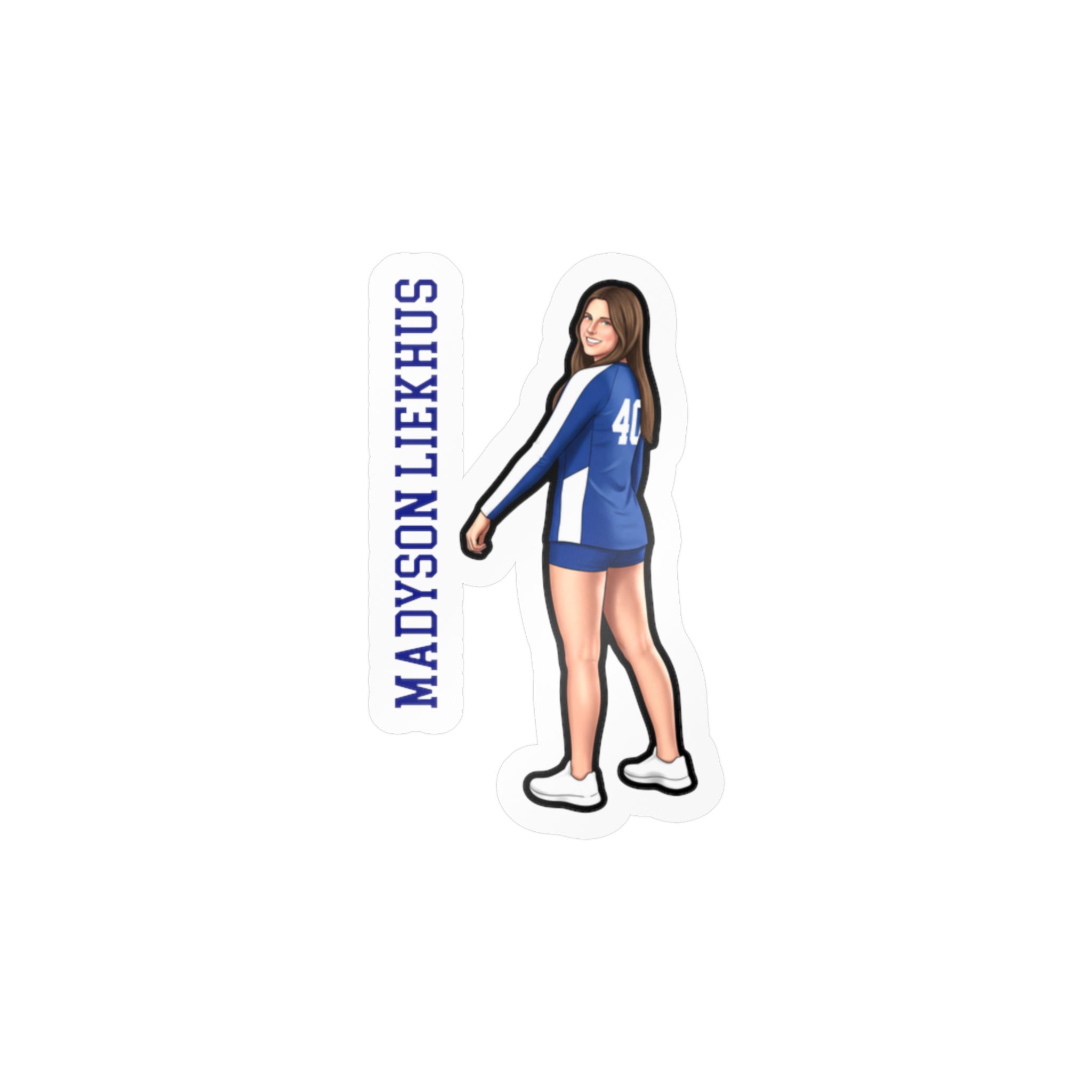 Vinyl Sticker — character_name_vertical in Classic