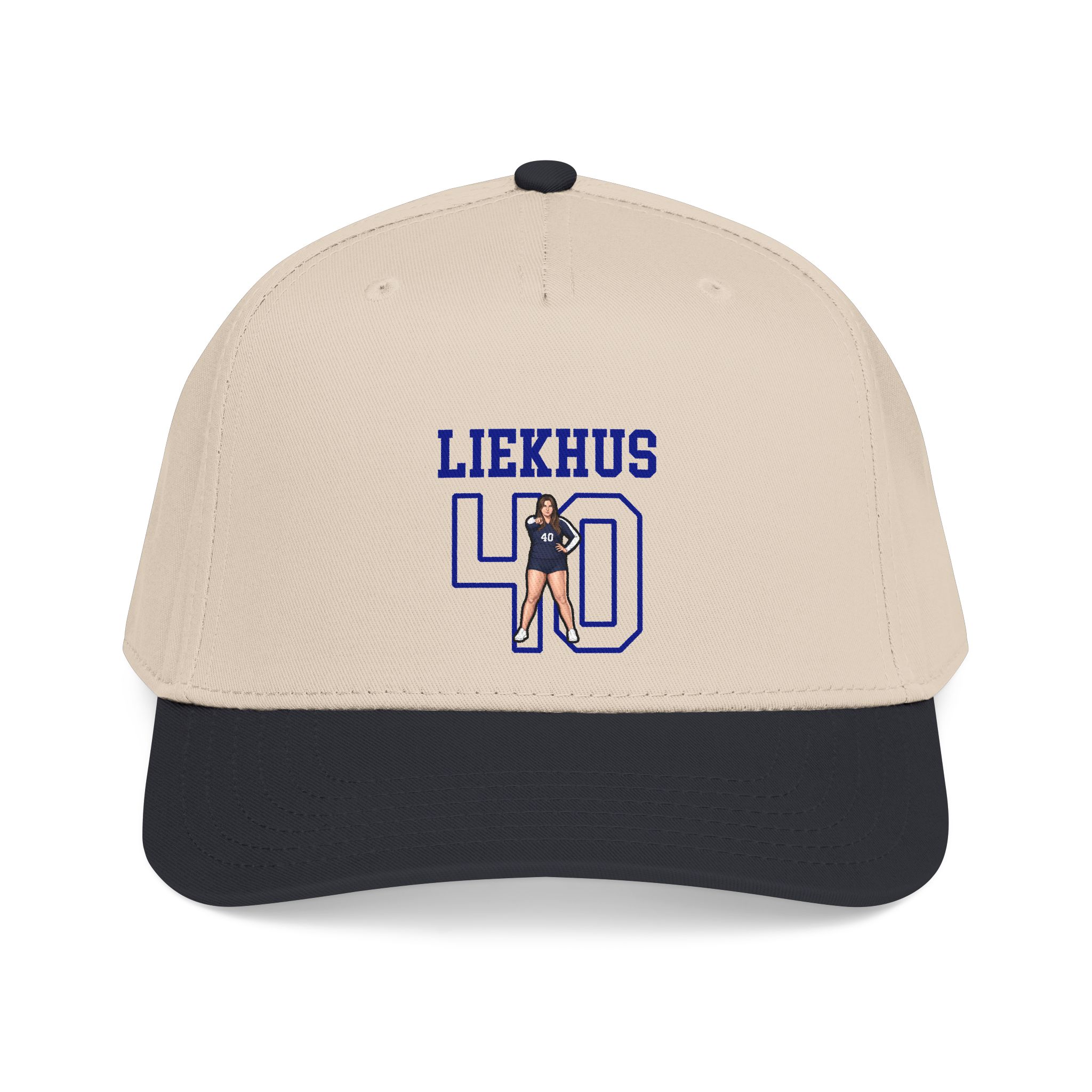 Baseball Cap — character_shirsey in Black / Natural