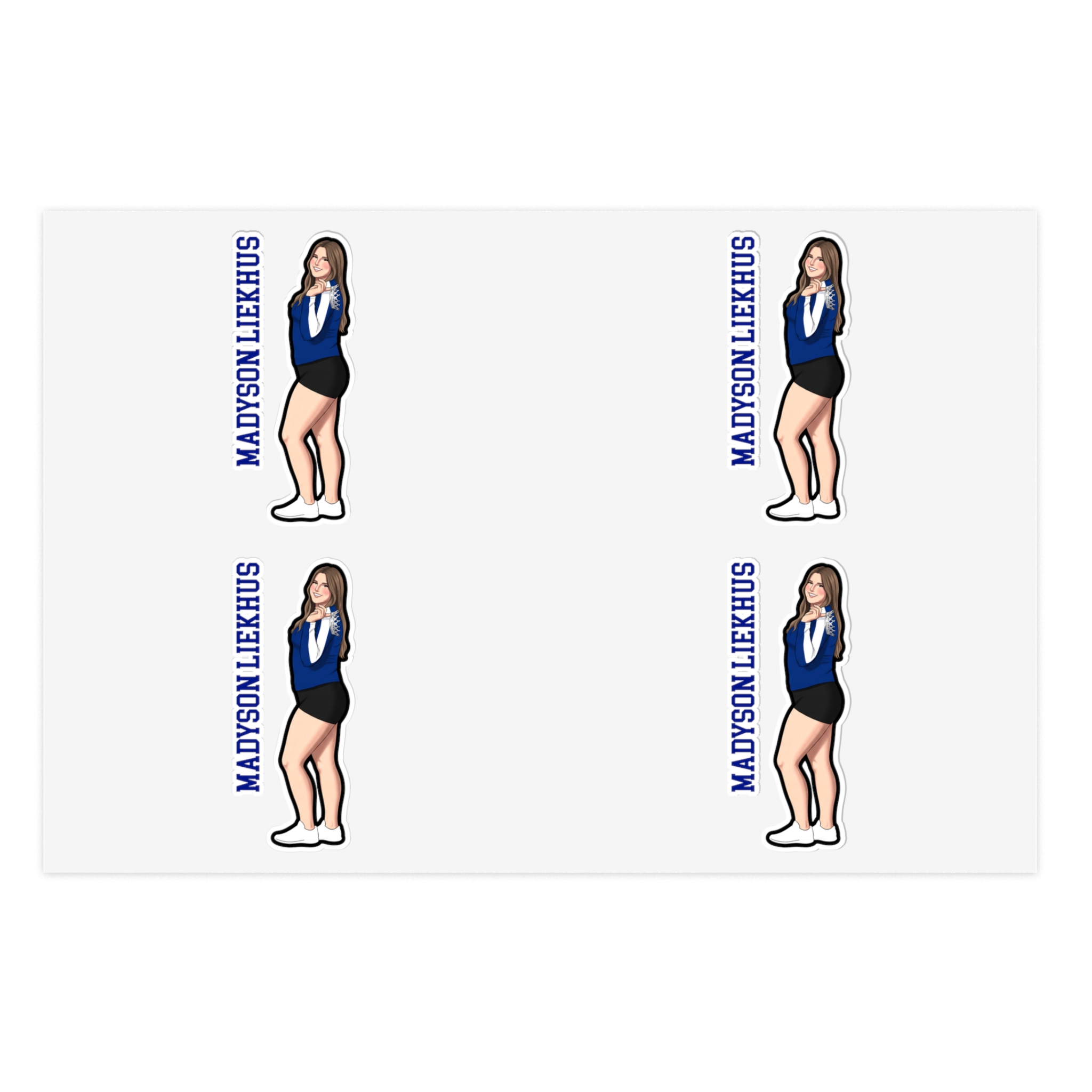 Sticker Sheet — character_name_vertical in Classic
