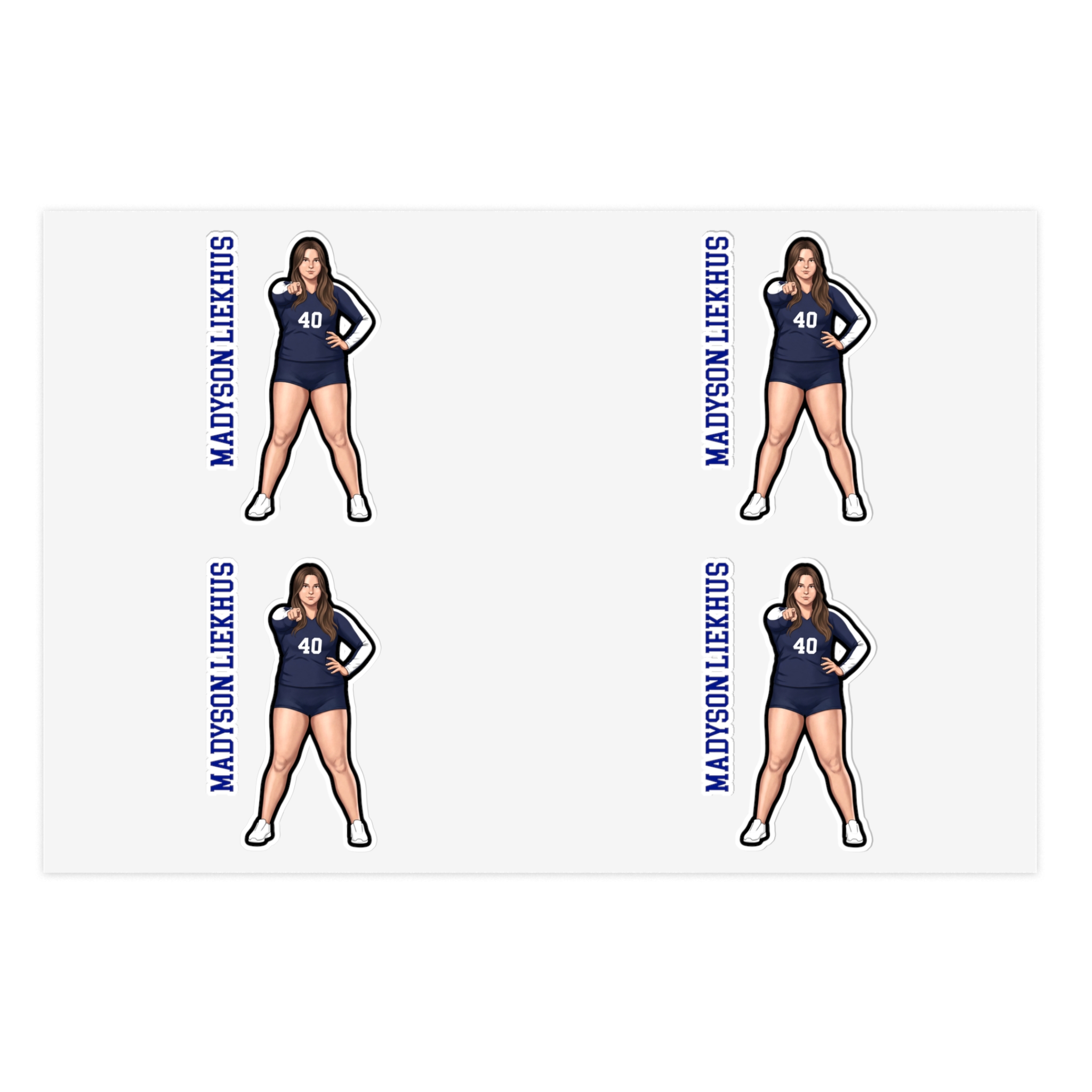 Sticker Sheet — character_name_vertical in Classic